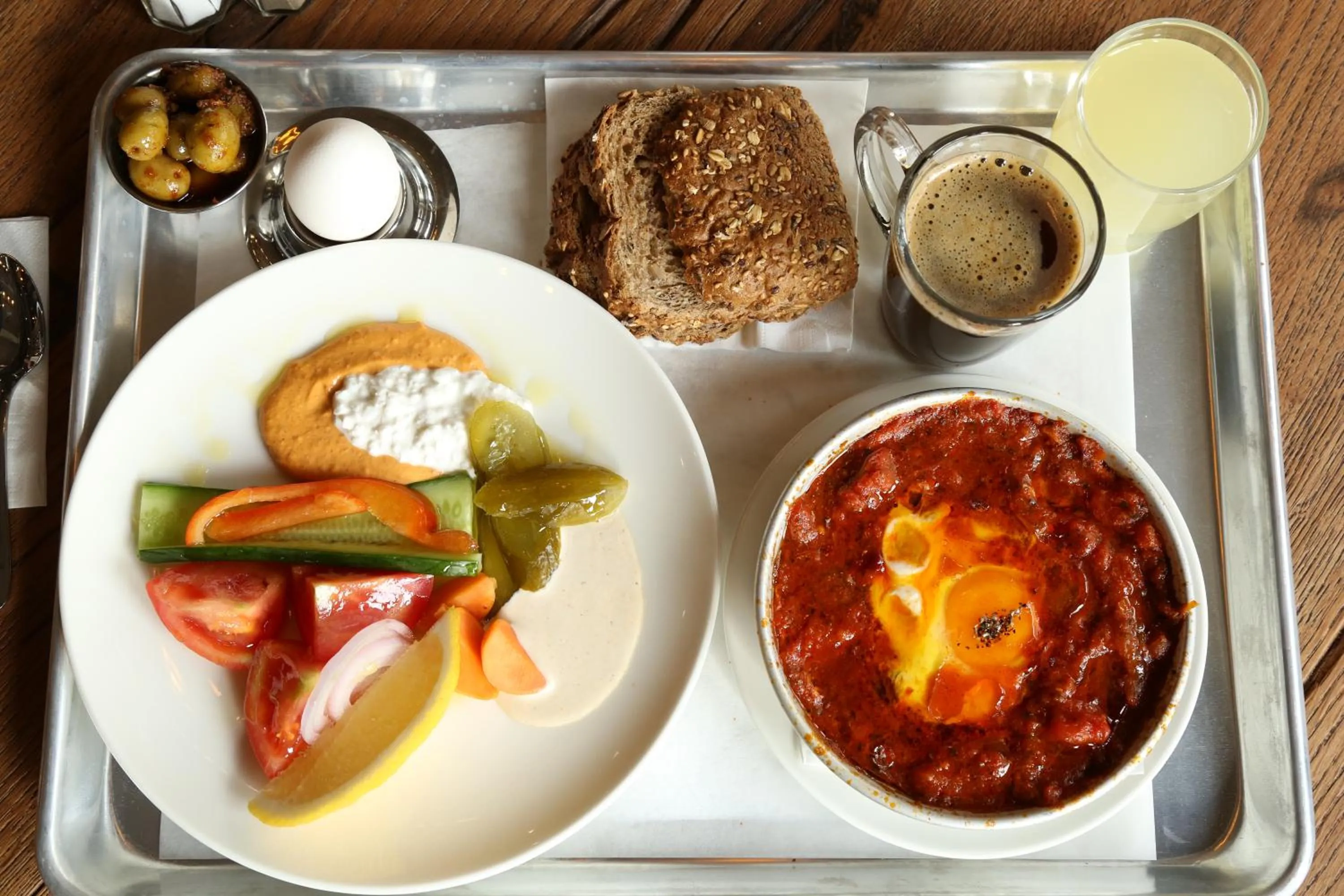 Buffet breakfast in The Post Hostel Jerusalem