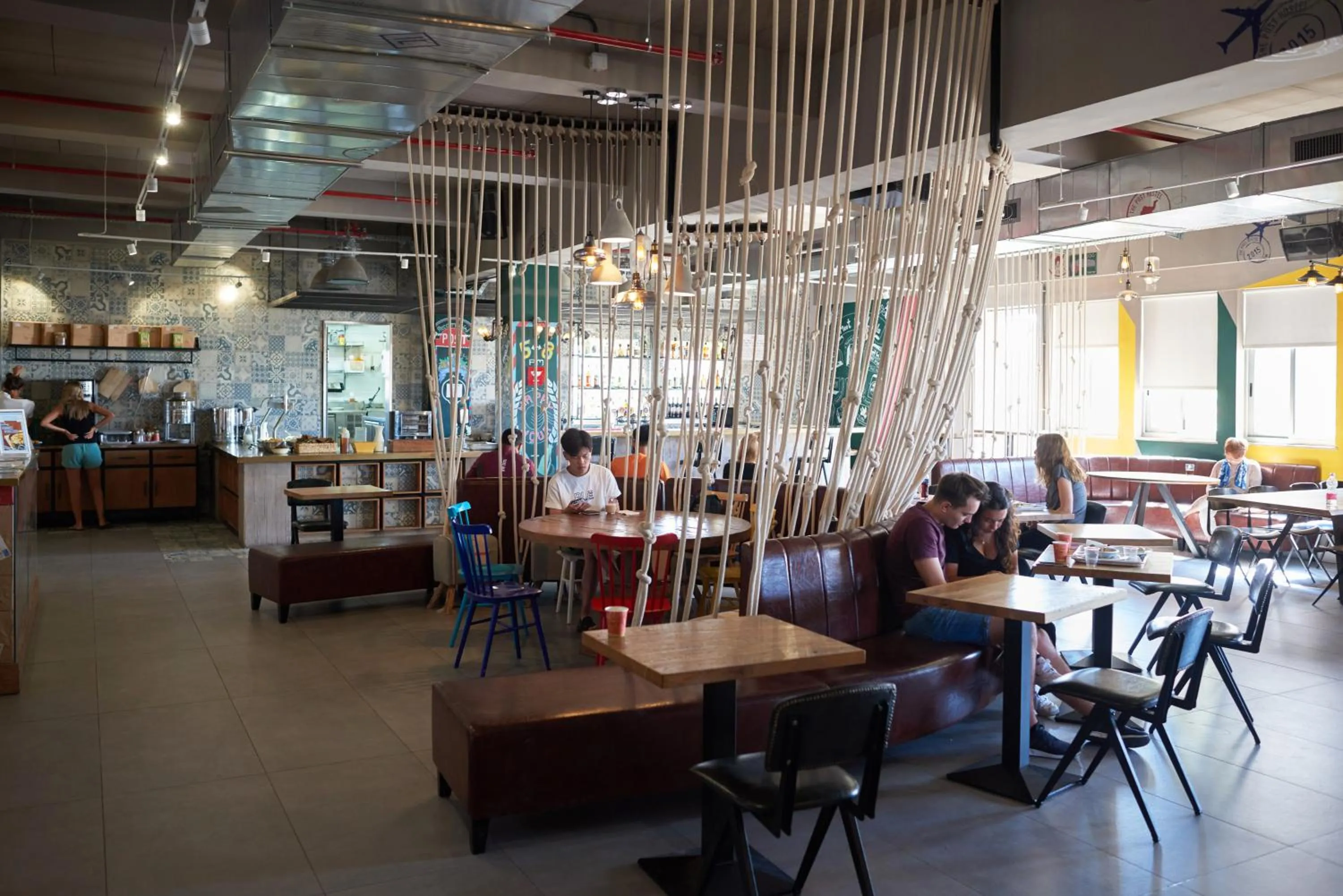 Lobby or reception in The Post Hostel Jerusalem