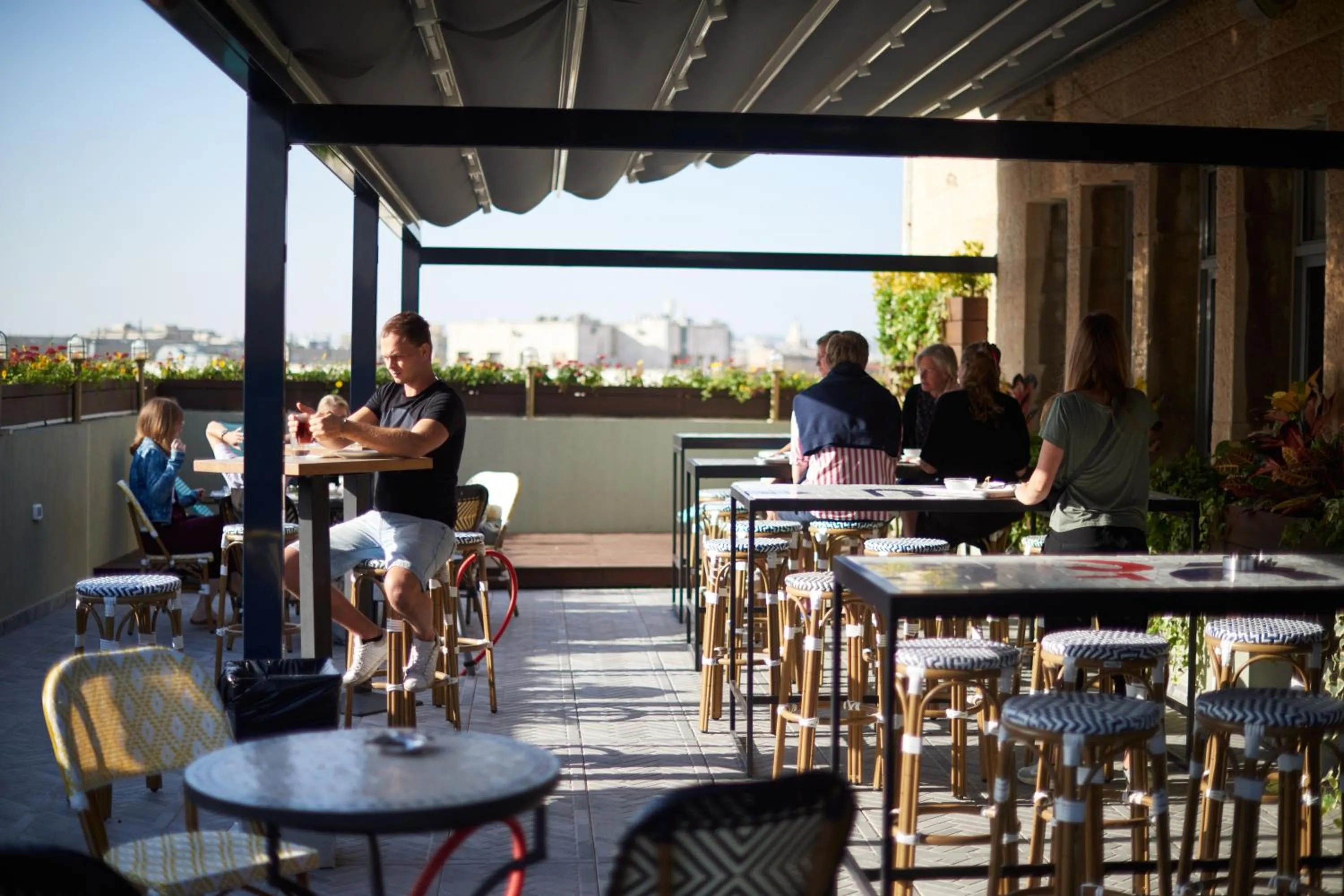 People in The Post Hostel Jerusalem