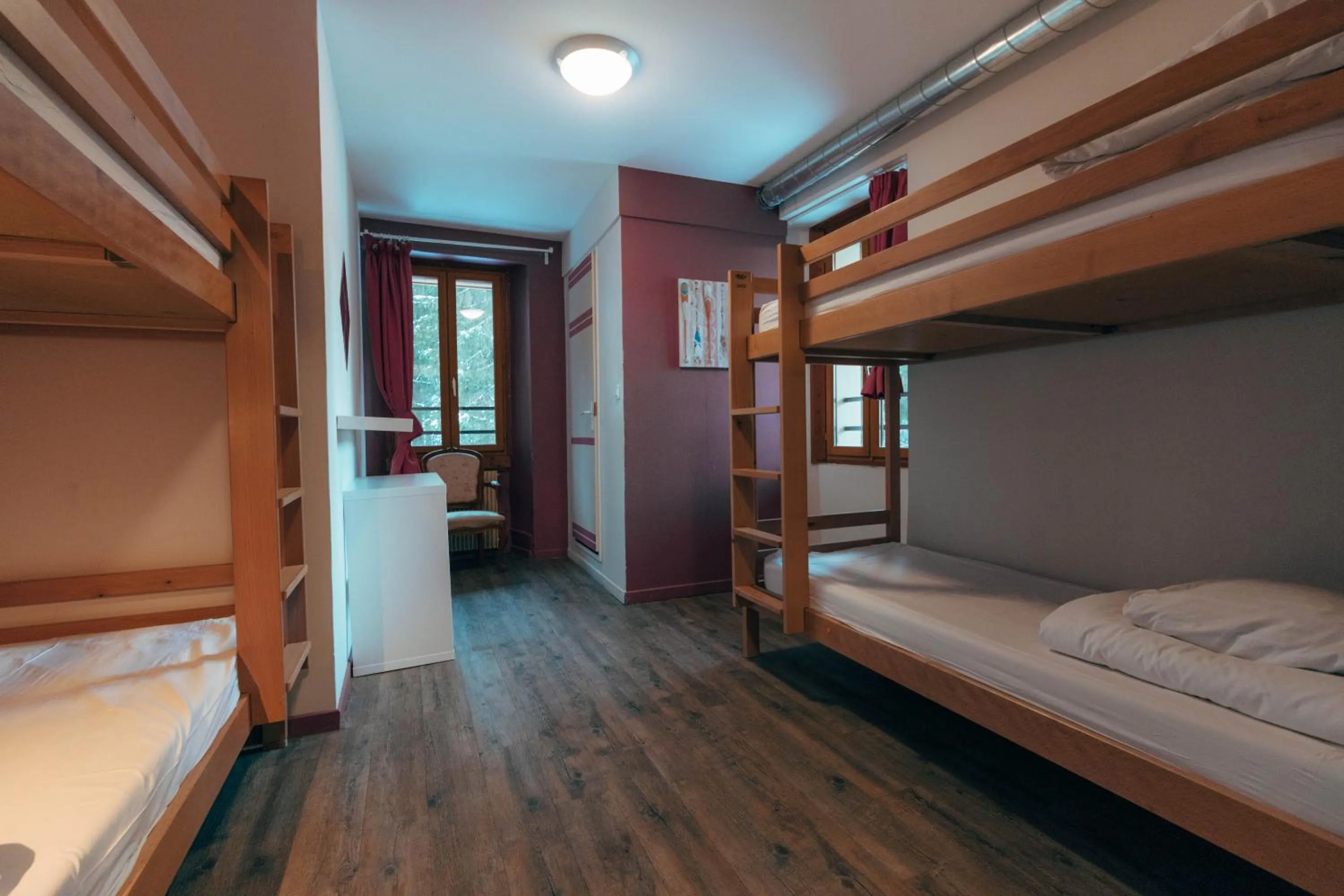 Bed in 1861 Châtel Hostel