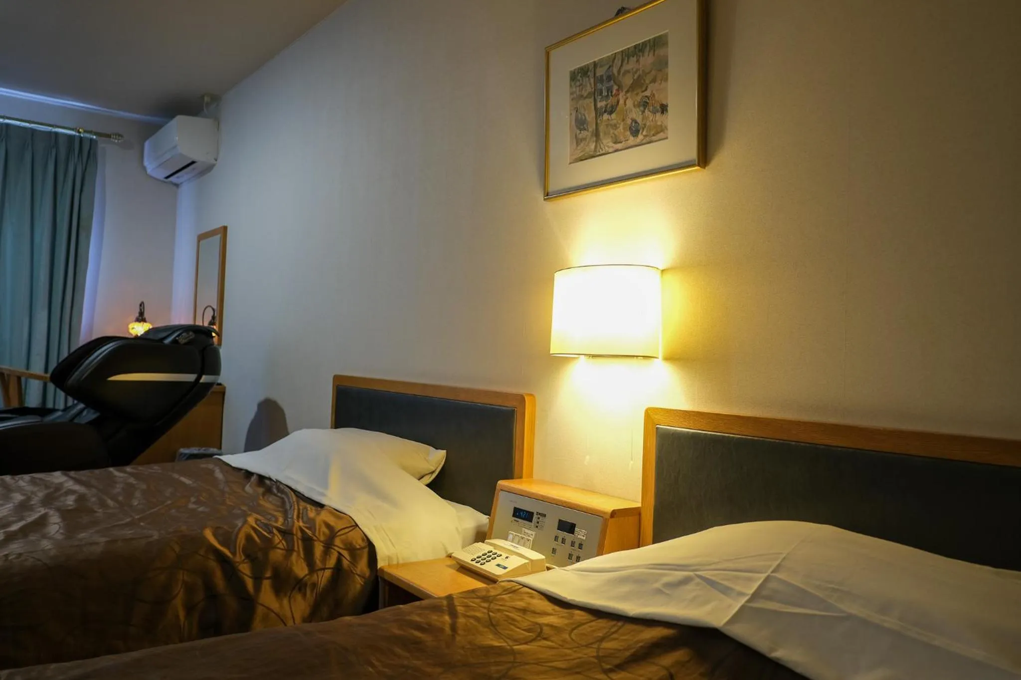 Decorative detail, Bed in Hotel Sunresort Shirahama