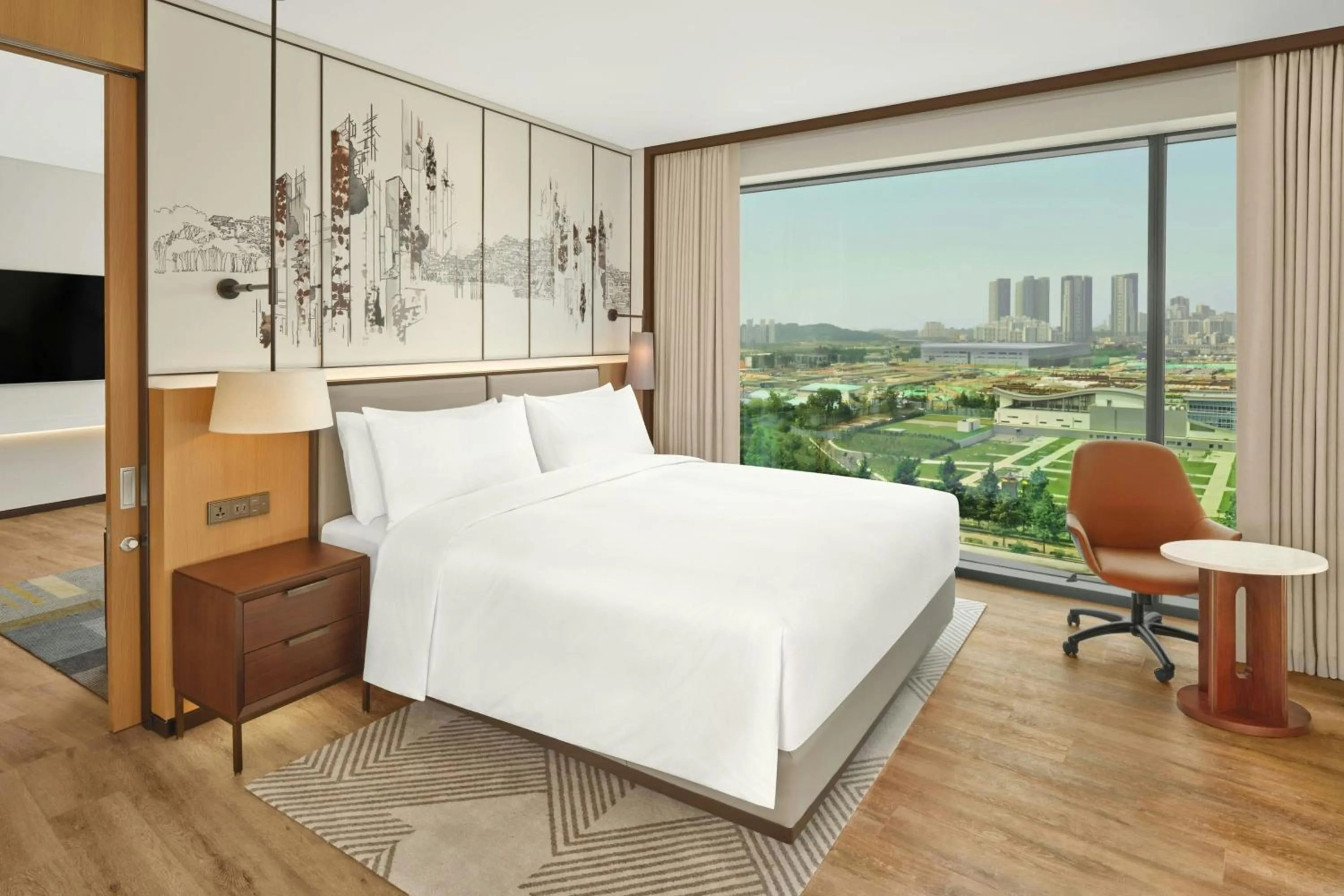 Photo of the whole room, Bed in Courtyard by Marriott Pyeongtaek