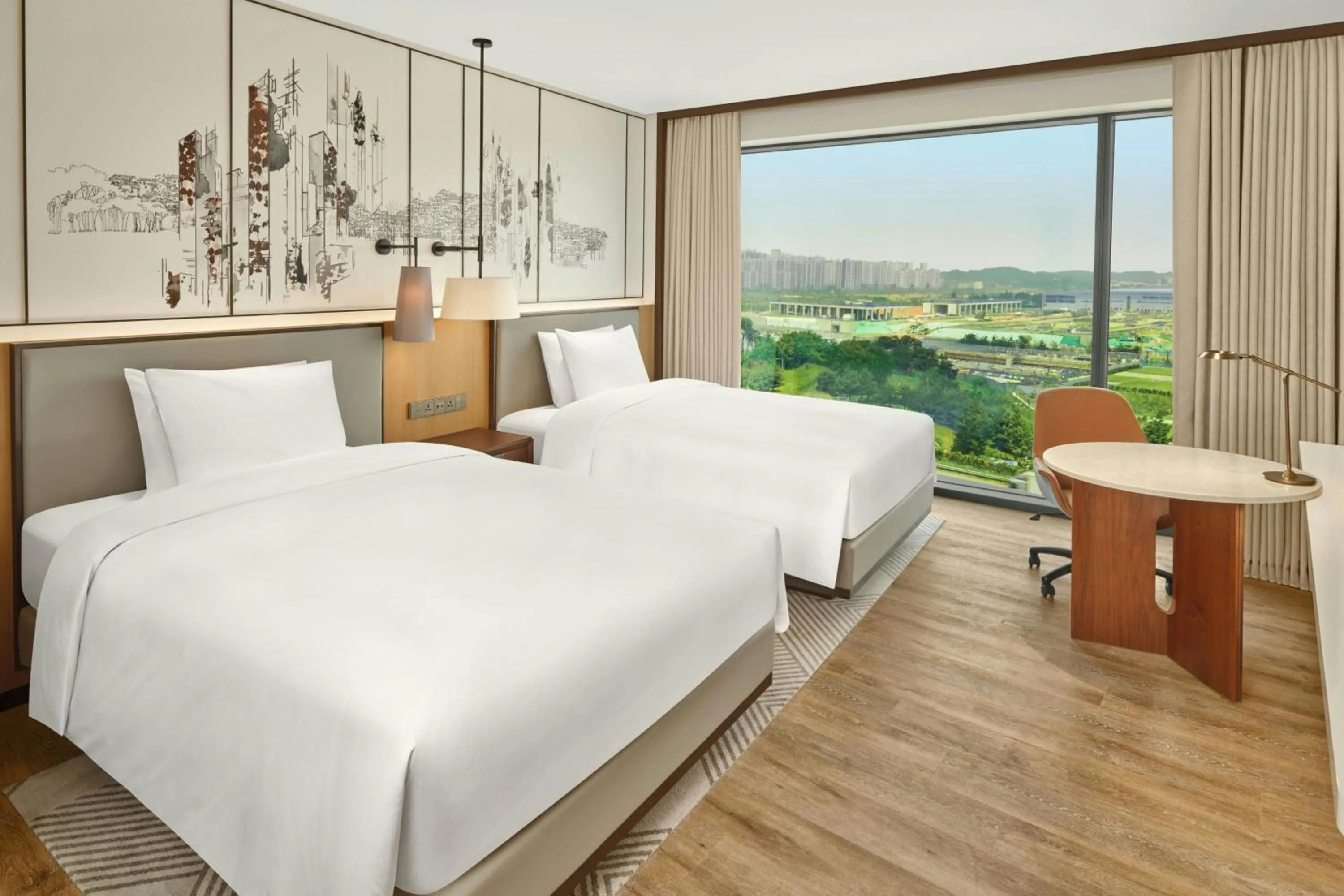 Photo of the whole room, Bed in Courtyard by Marriott Pyeongtaek