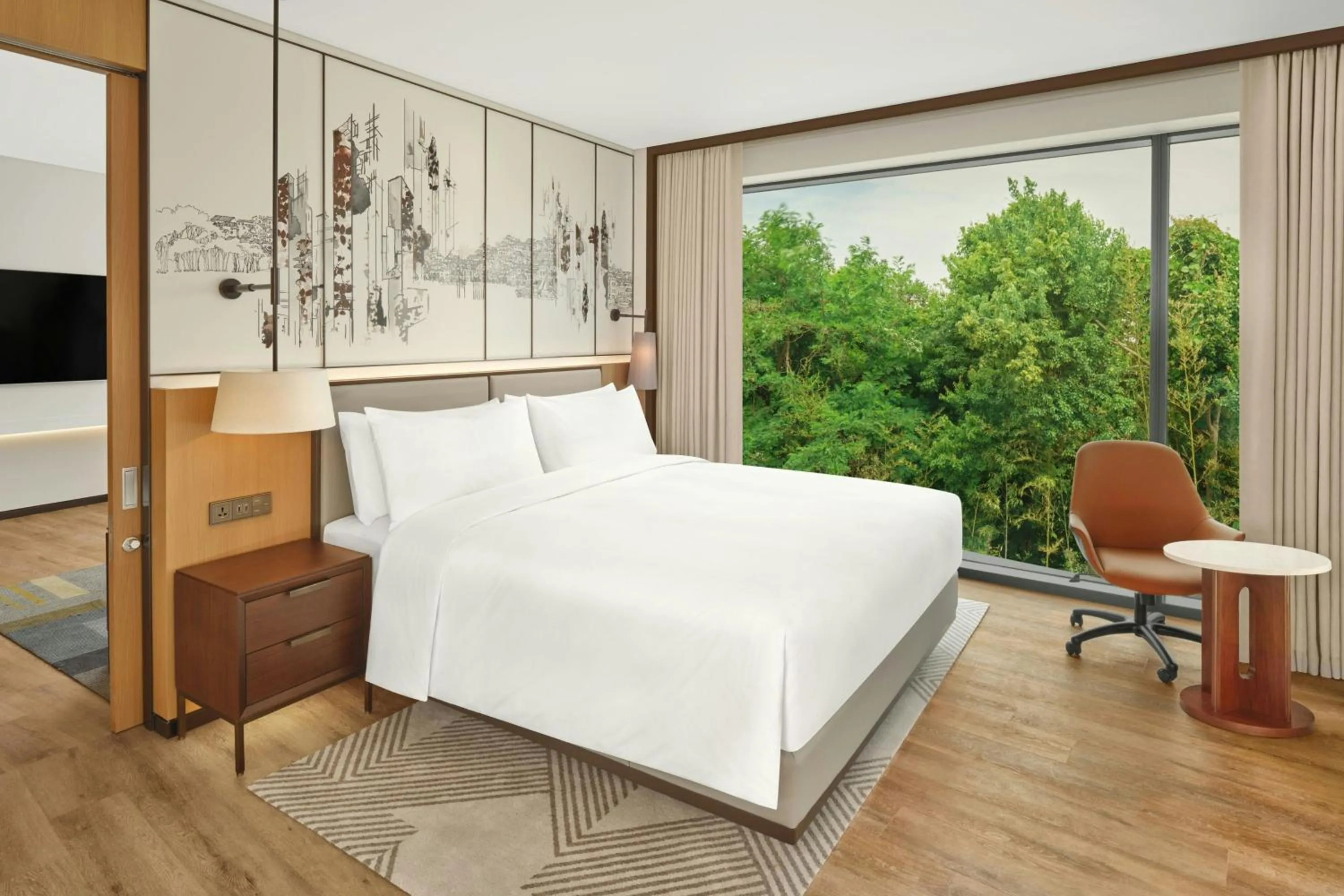 Bedroom, Bed in Courtyard by Marriott Pyeongtaek