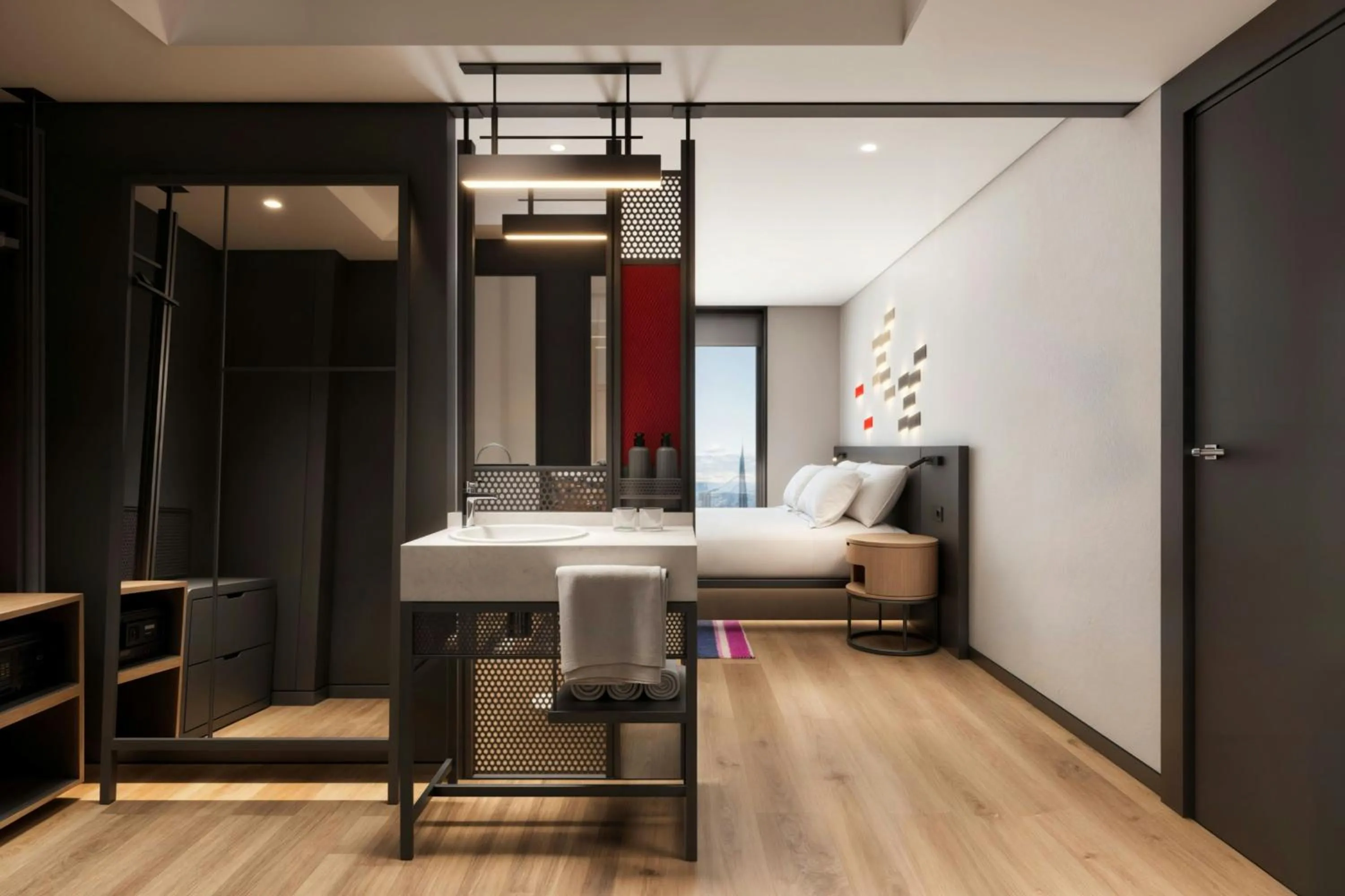 Photo of the whole room in Aloft Istanbul Karakoy