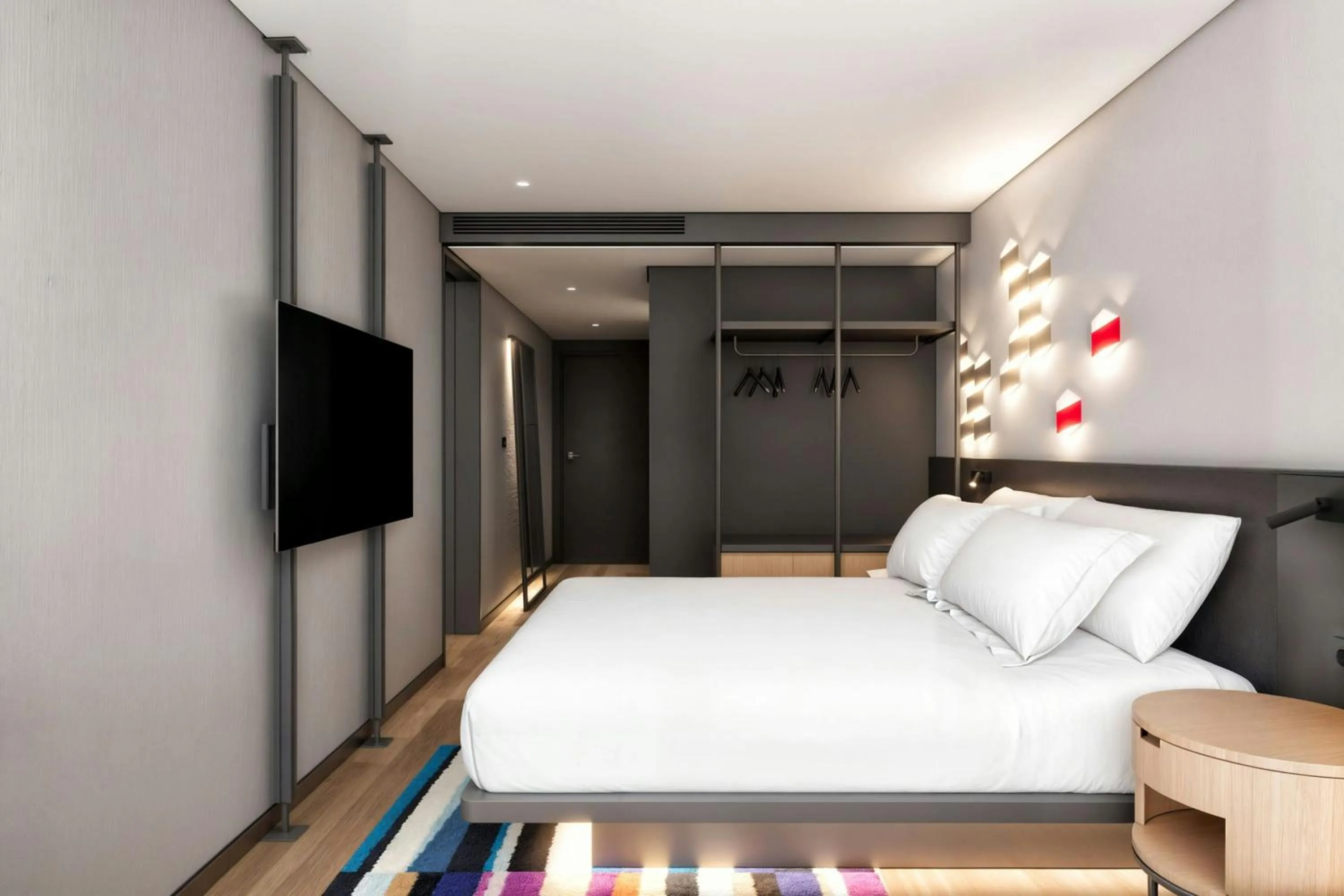 Bedroom, Bed in Aloft Istanbul Karakoy