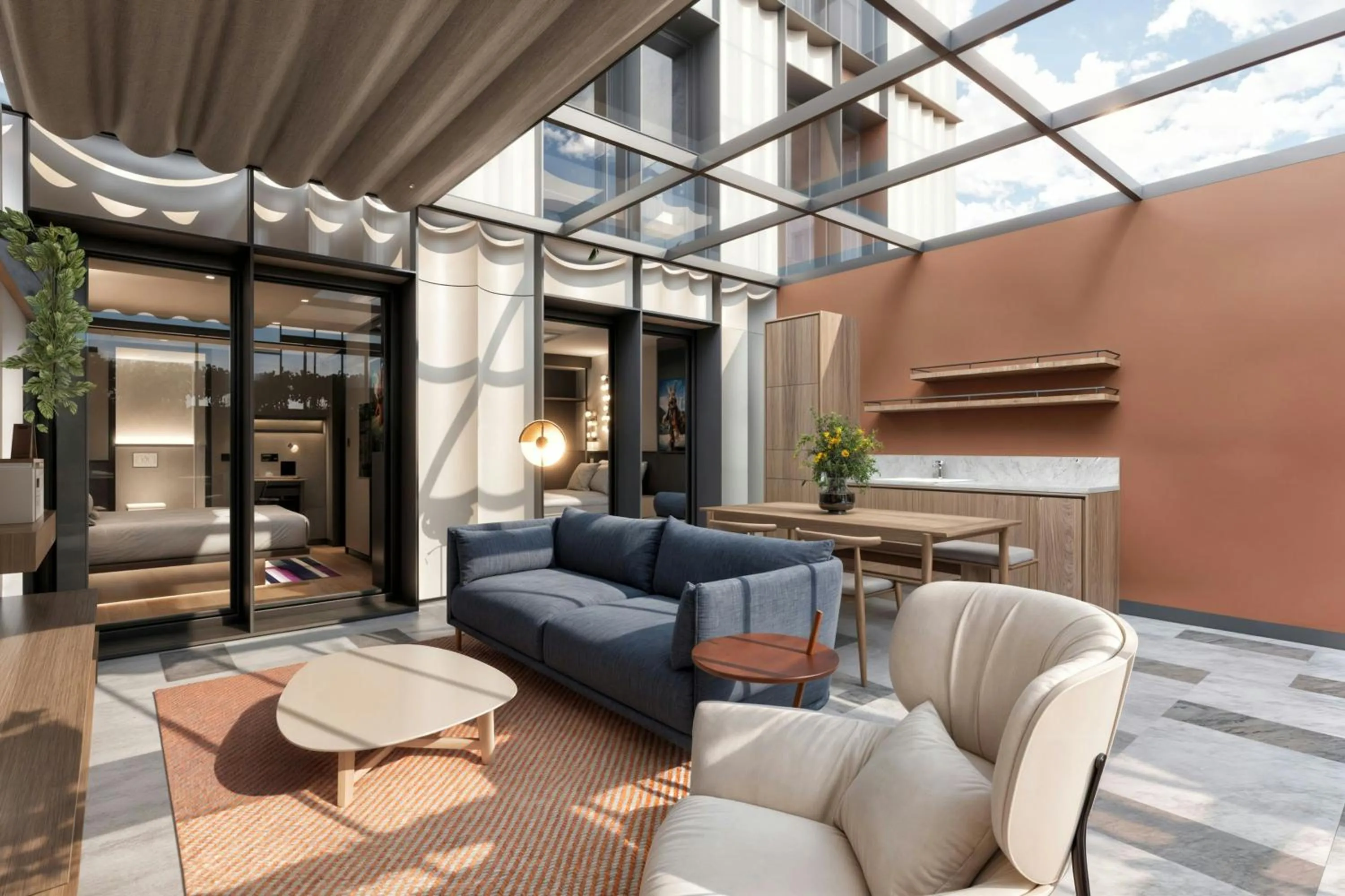 Bedroom in Aloft Istanbul Karakoy