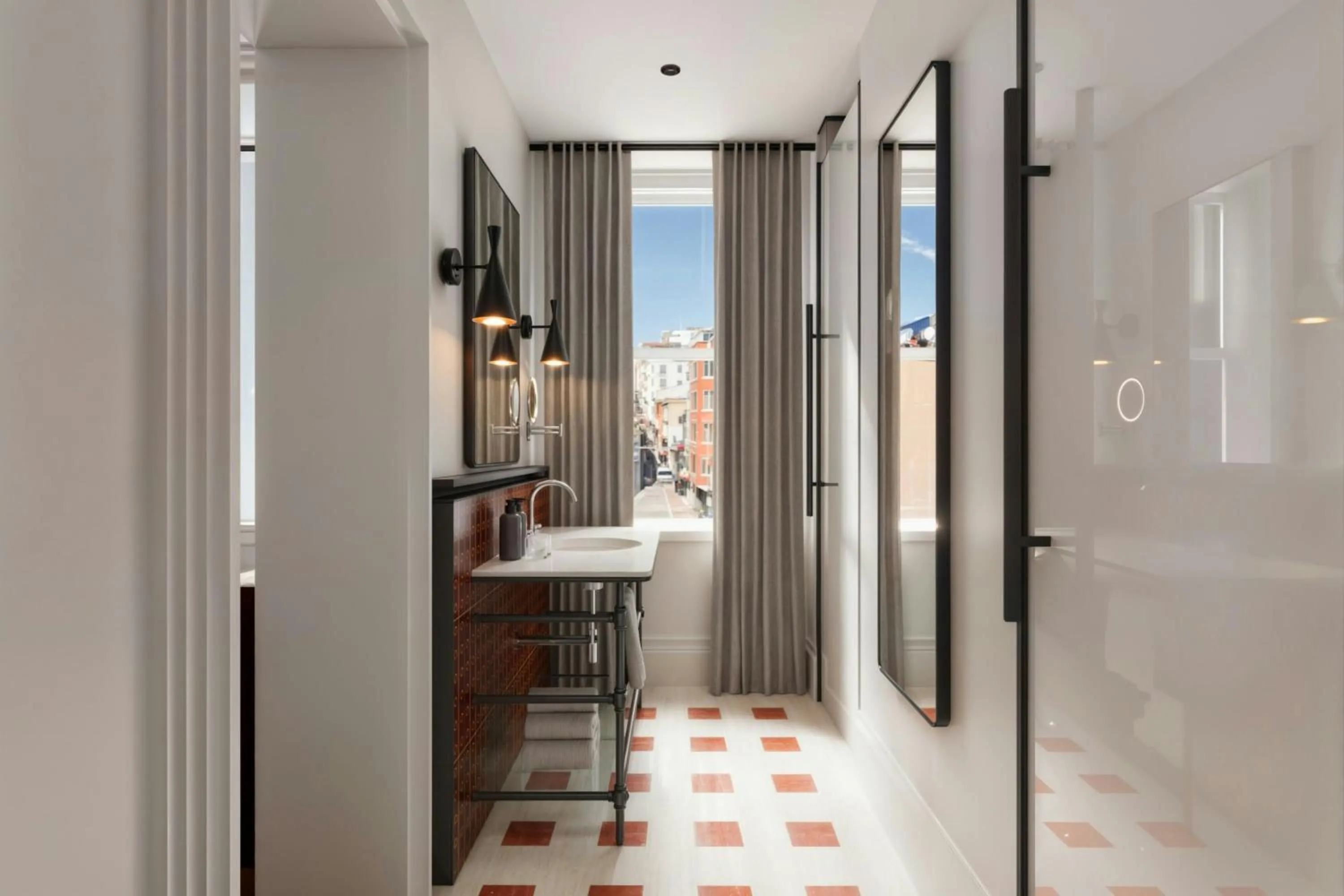 Bathroom in Aloft Istanbul Karakoy