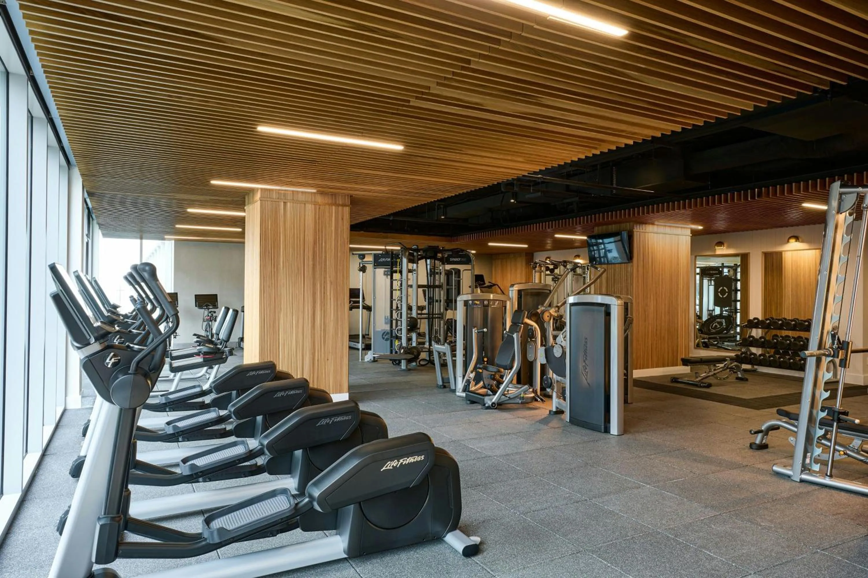 Fitness centre/facilities in JW Marriott Reston Station