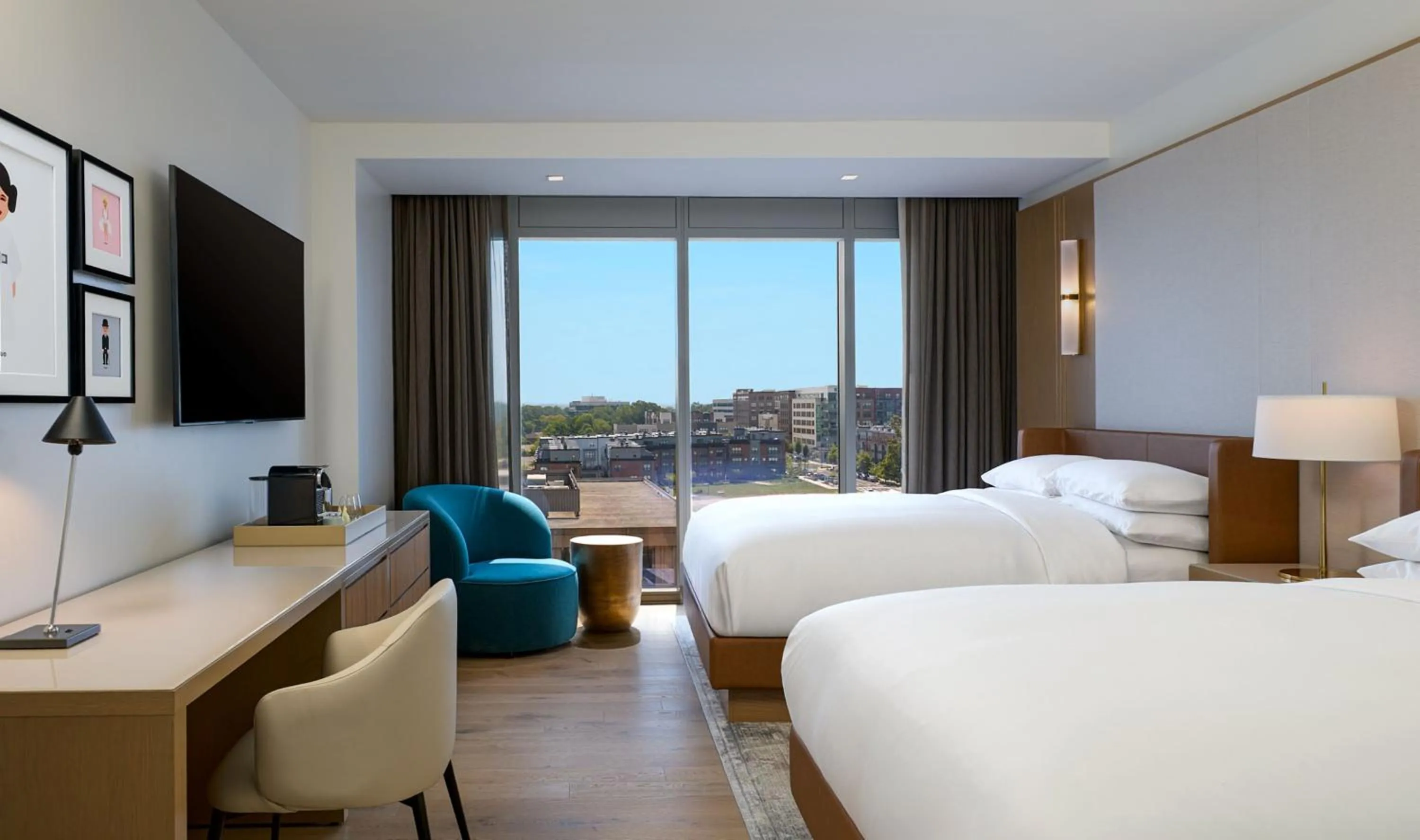 Bed in JW Marriott Reston Station