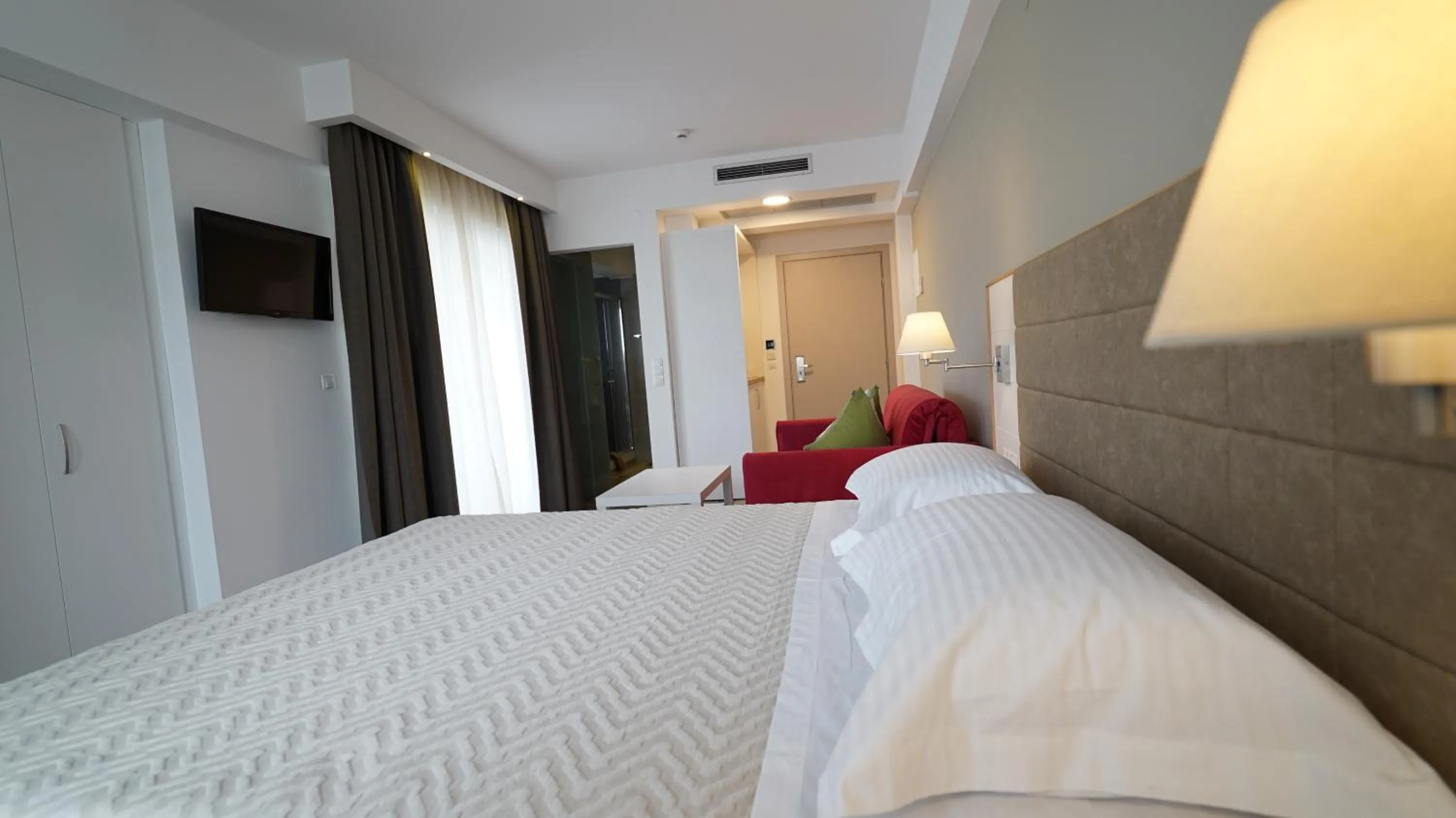 Bed in Olympus Thalassea Boutique Hotel