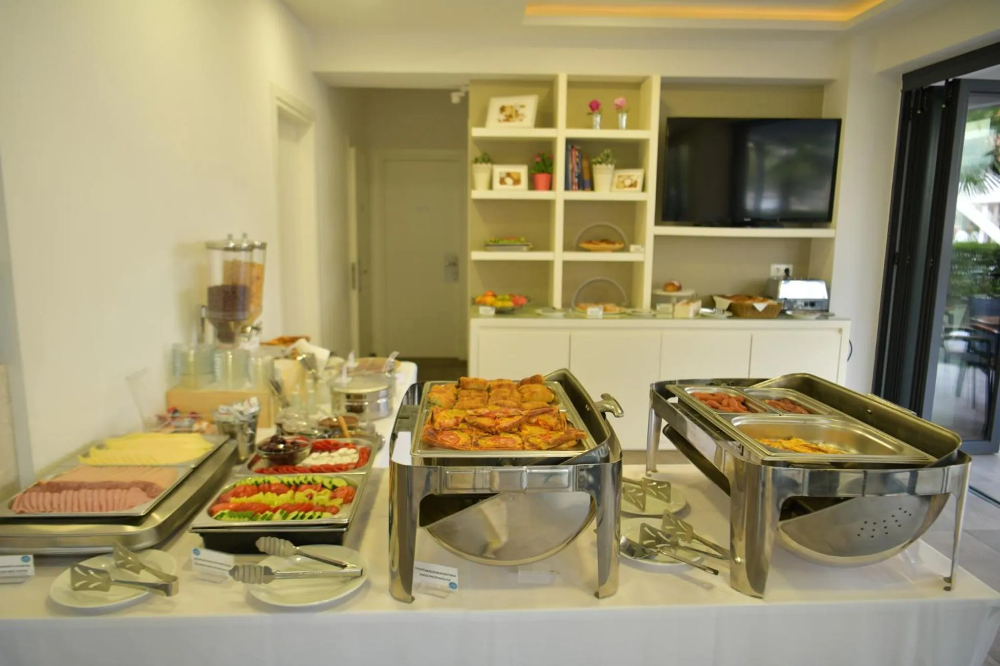 Buffet breakfast in Olympus Thalassea Boutique Hotel