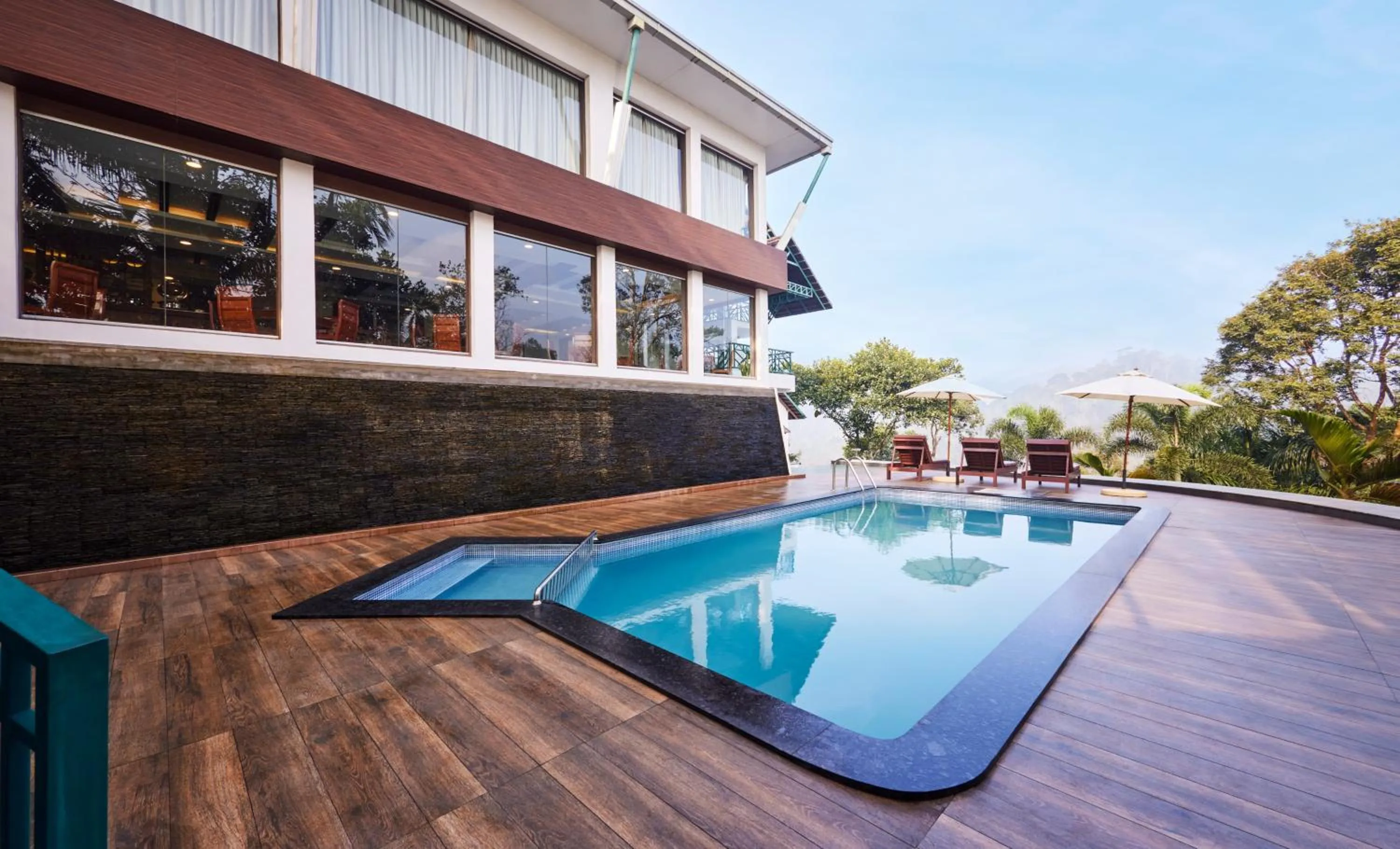 Swimming pool in Forest Canopy Thekkady