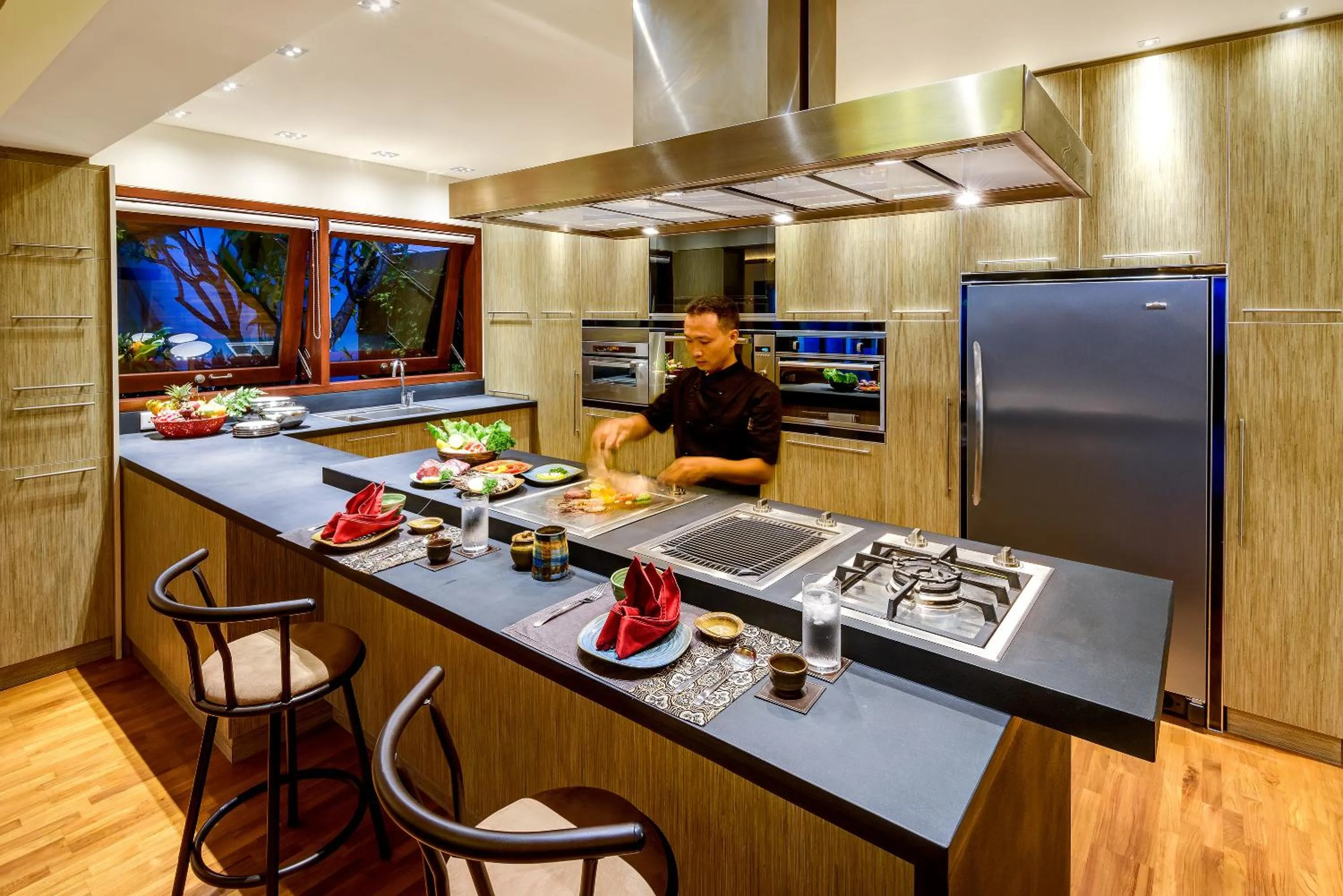 Kitchen or kitchenette in Private Villas of Bali