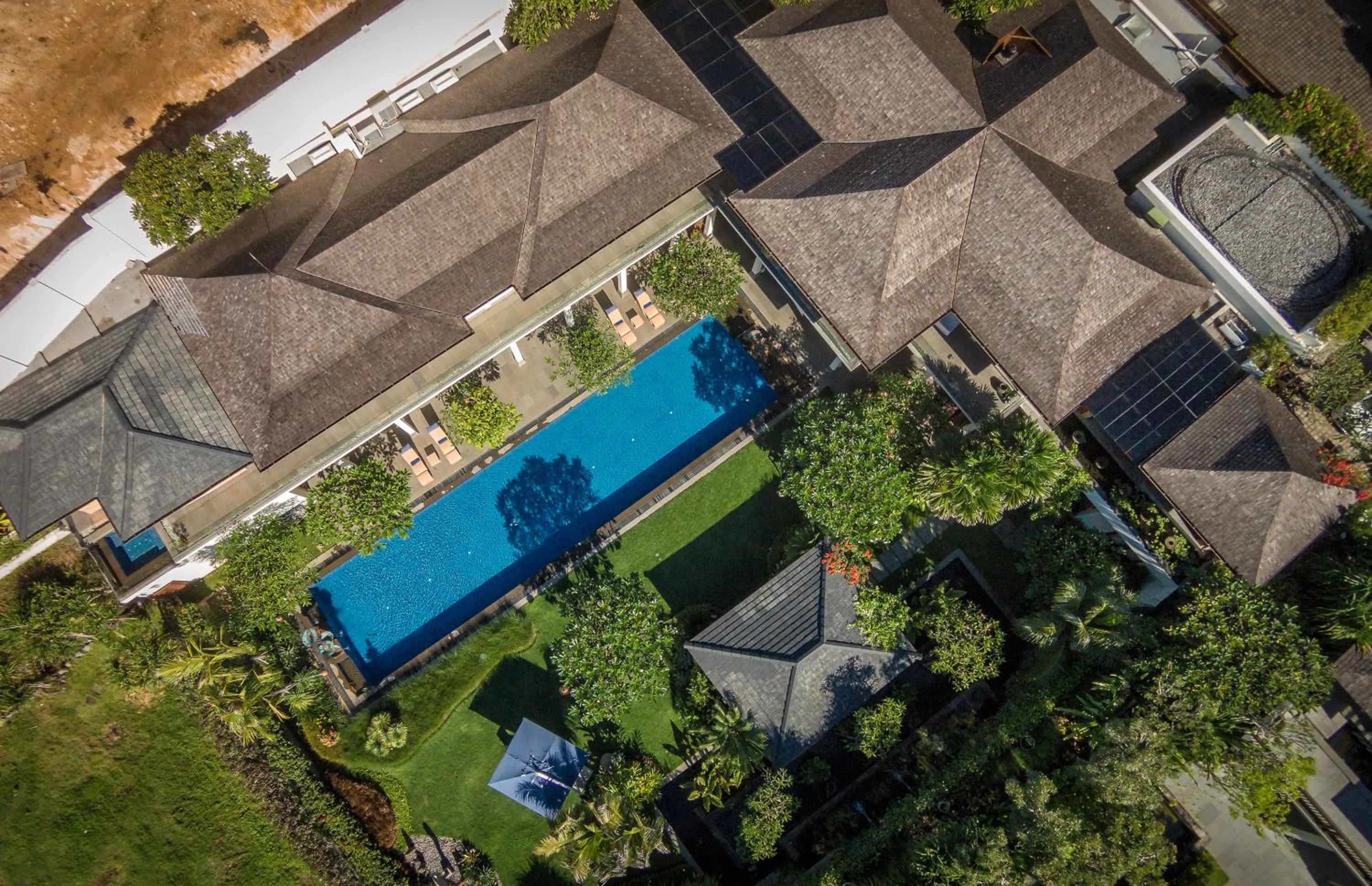 Bird's eye view in Private Villas of Bali