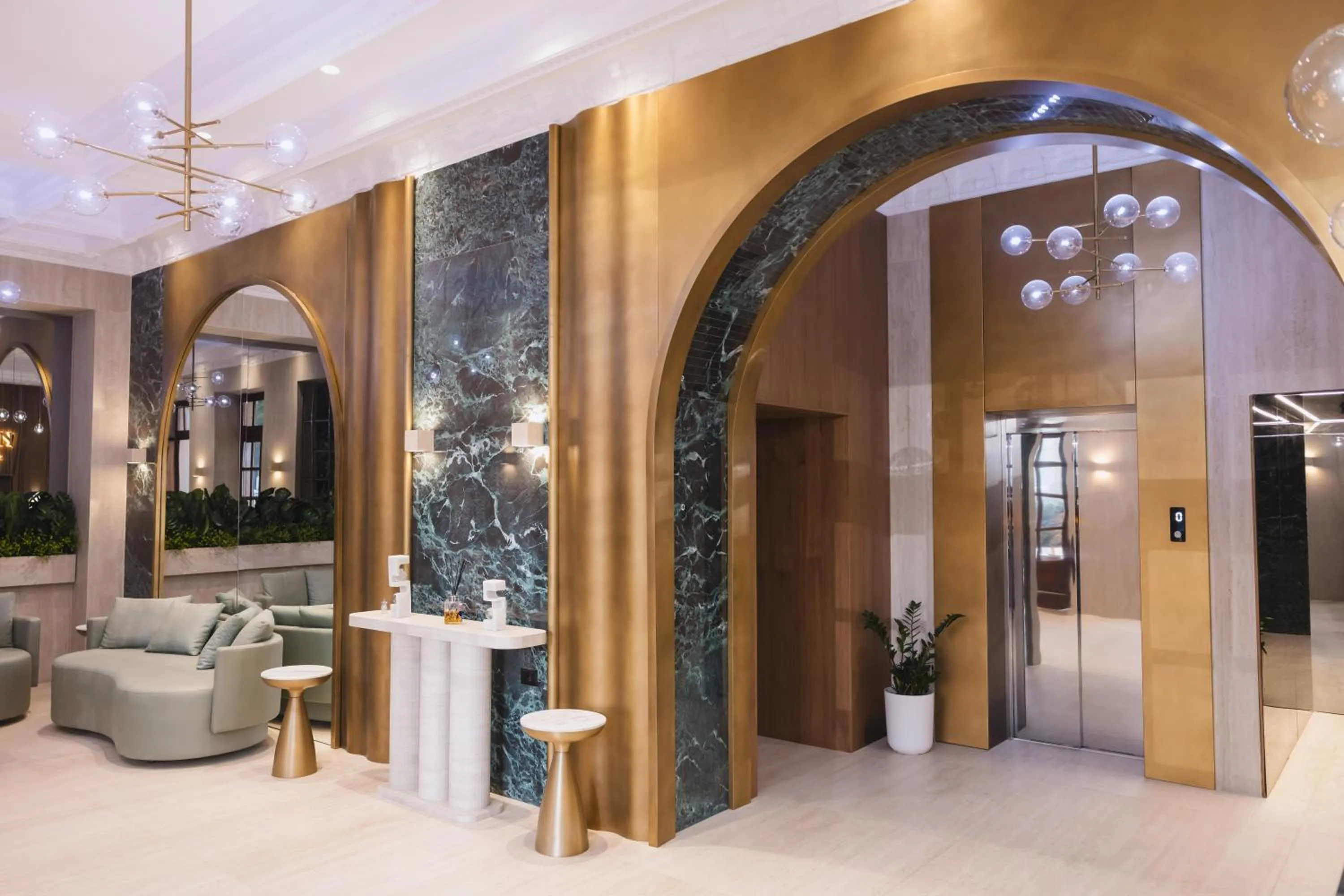 Seating area in Sazani Hotel