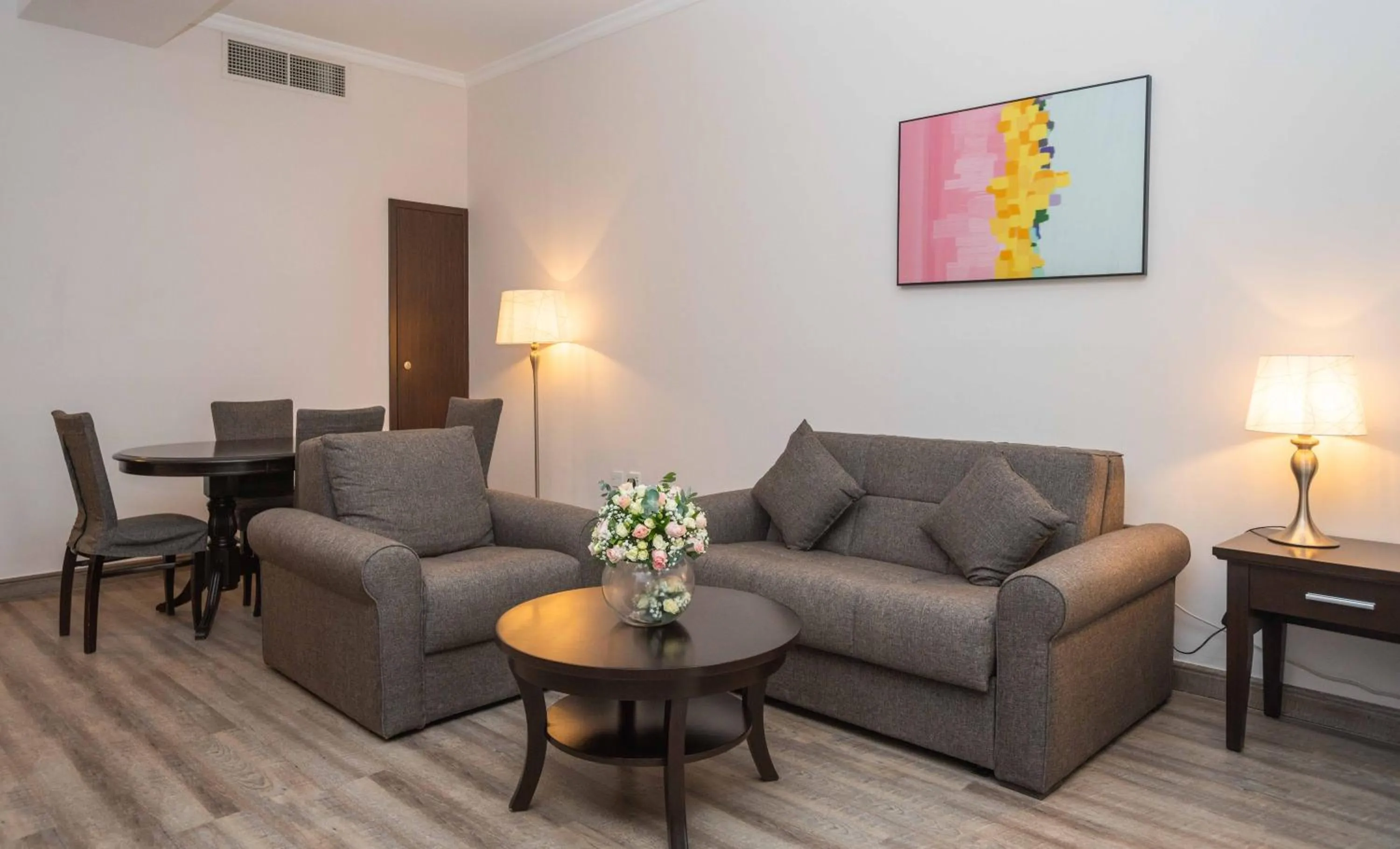 Seating area in Ezdan Residence