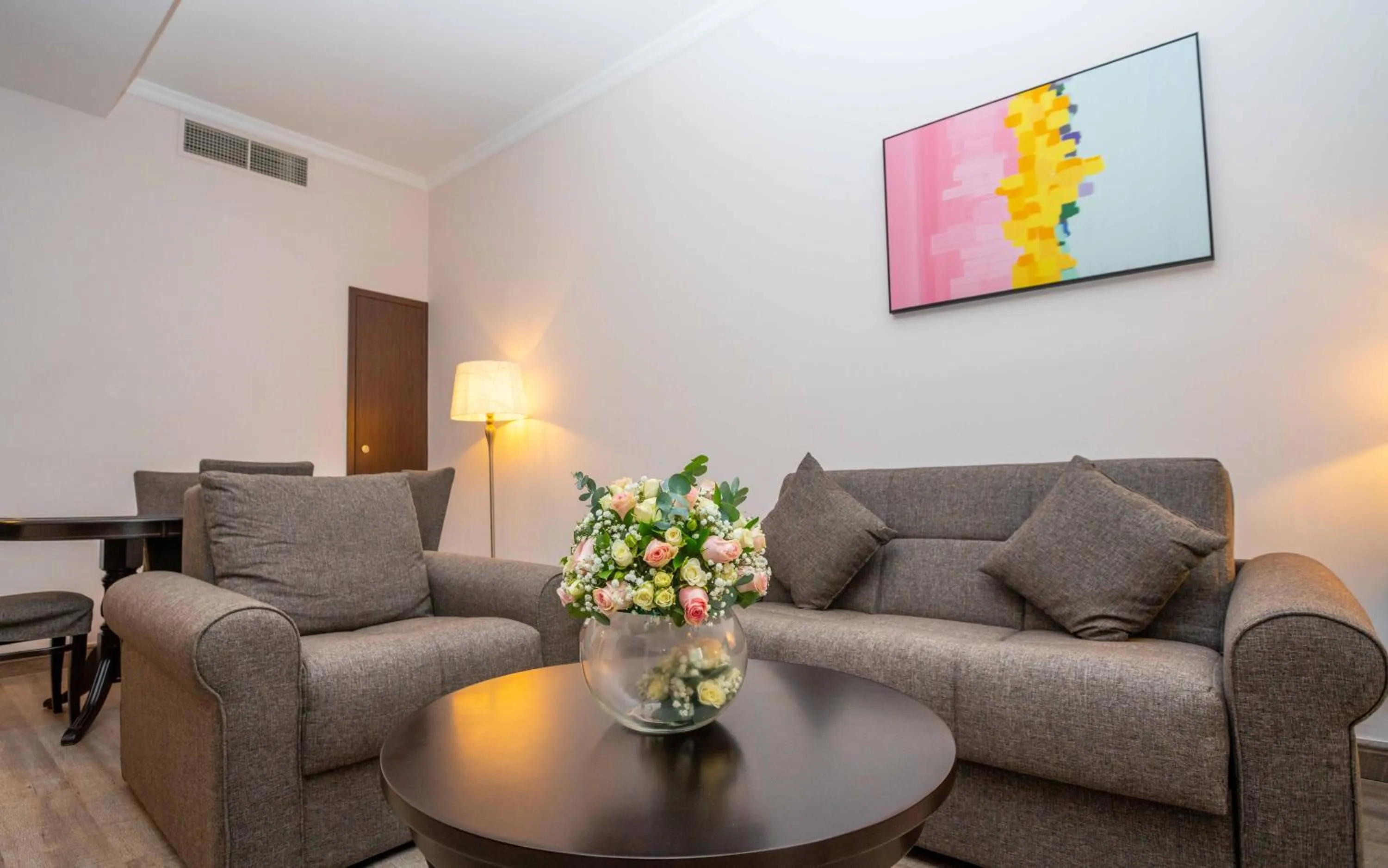 Seating area in Ezdan Residence