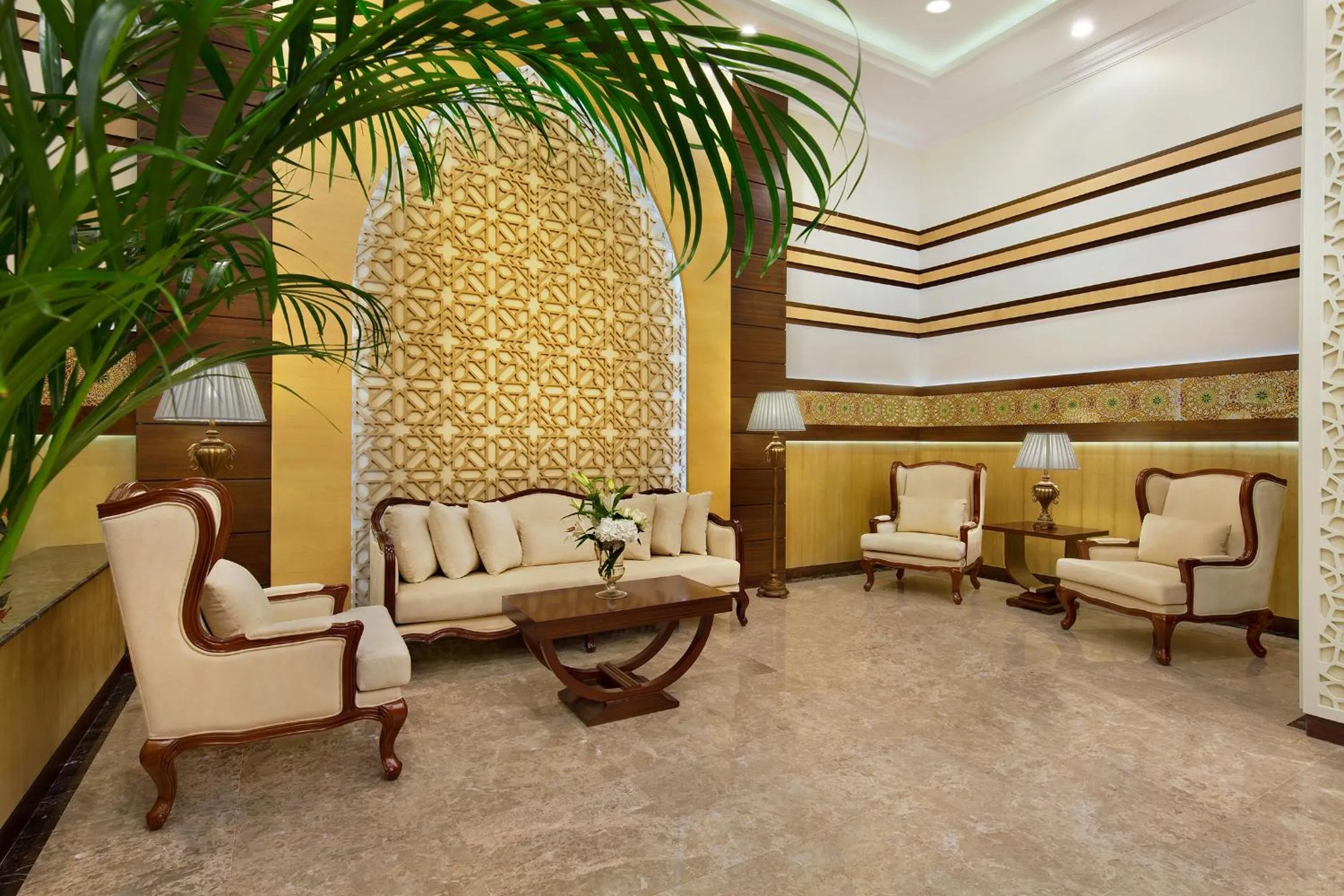 Seating area in Ezdan Residence