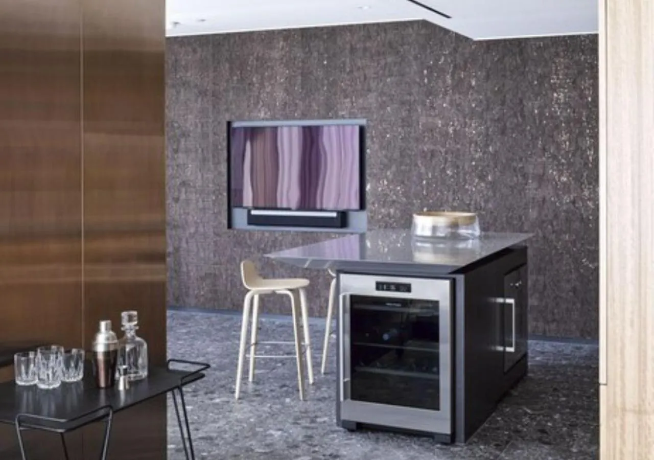 Dining area in Spire Residences by CLLIX