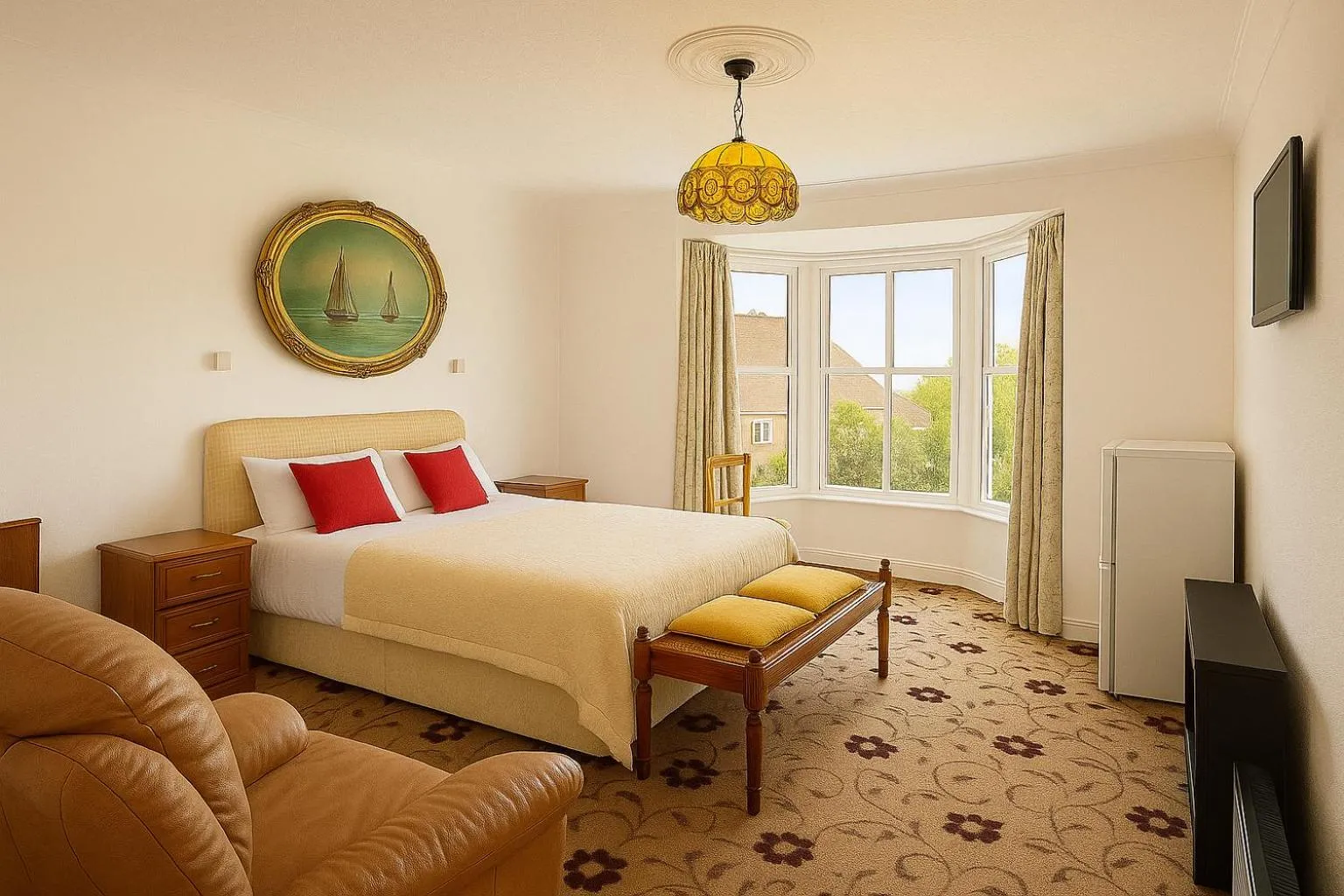 Photo of the whole room, Bed in The Amara Inn