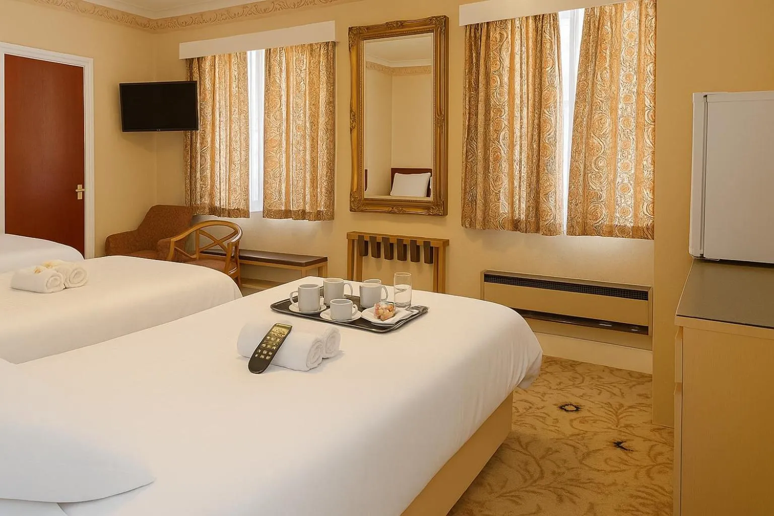 Bed in The Amara Inn