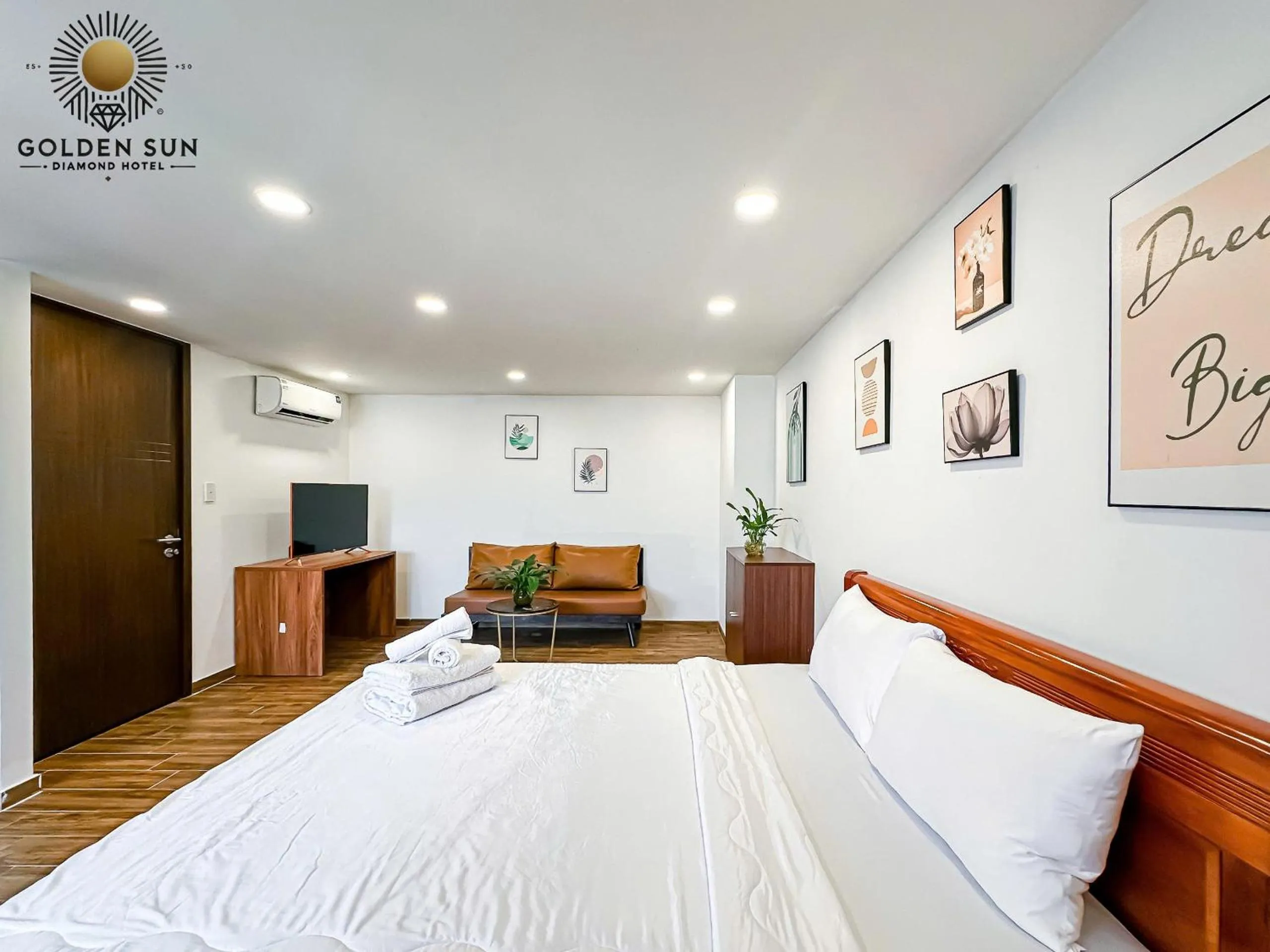 Bed in Golden Sun Hotel Apartments 7 - Quận 7