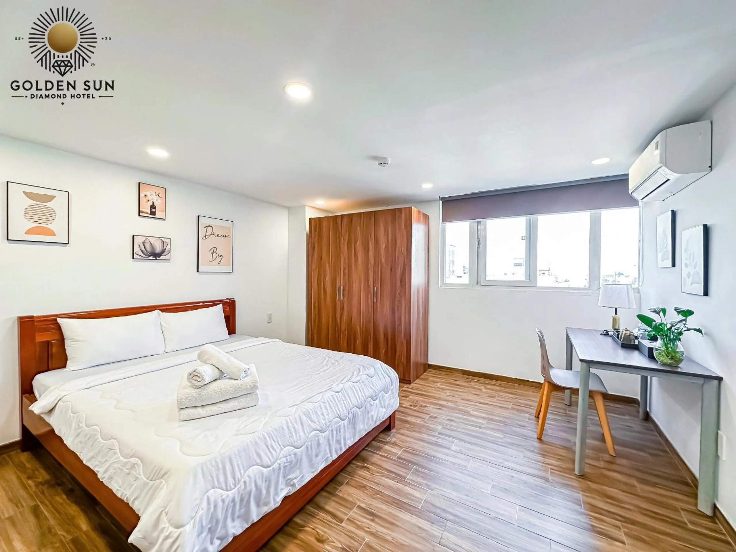 Bed in Golden Sun Hotel Apartments 7 - Quận 7