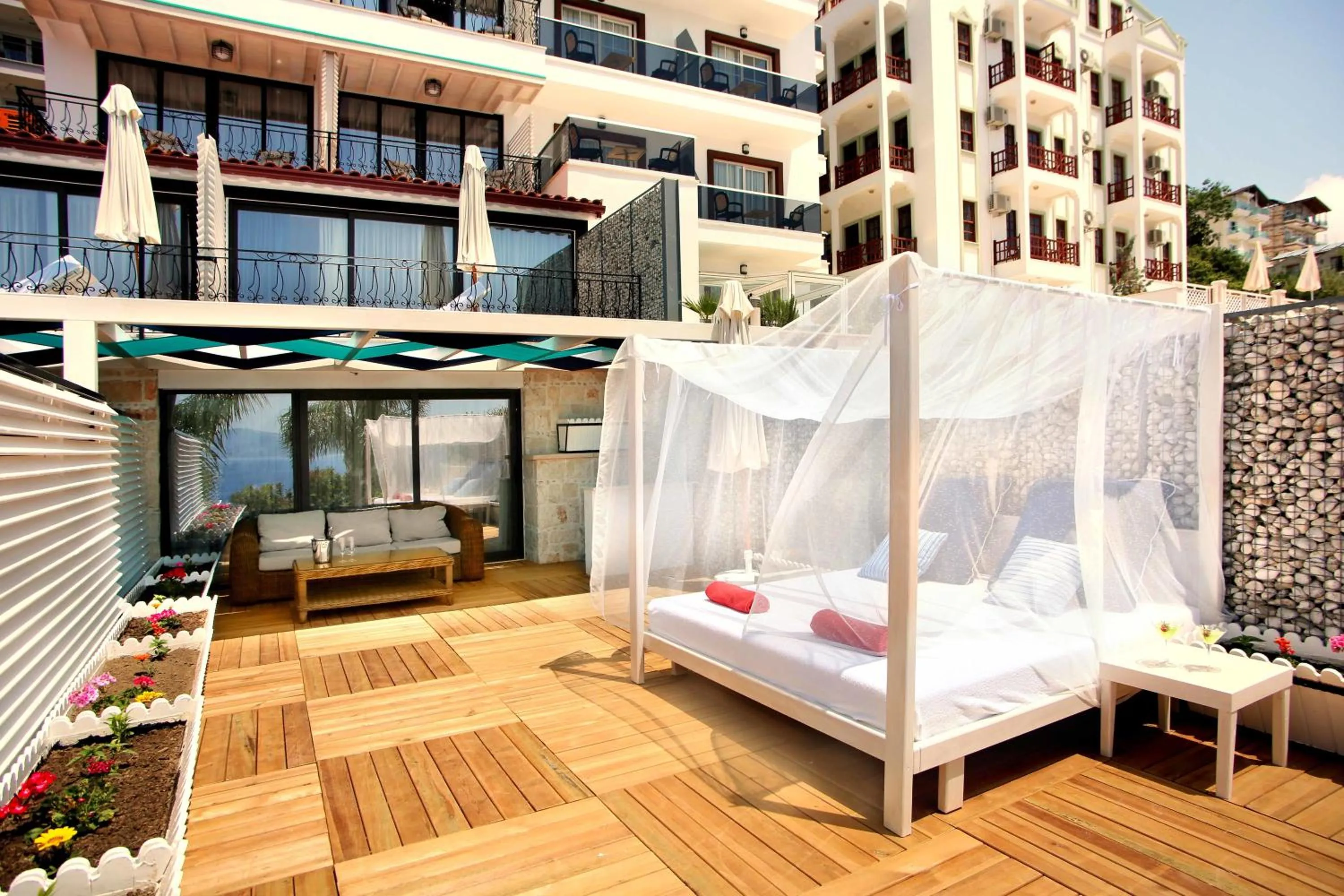 Patio in Nur Beach Hotel