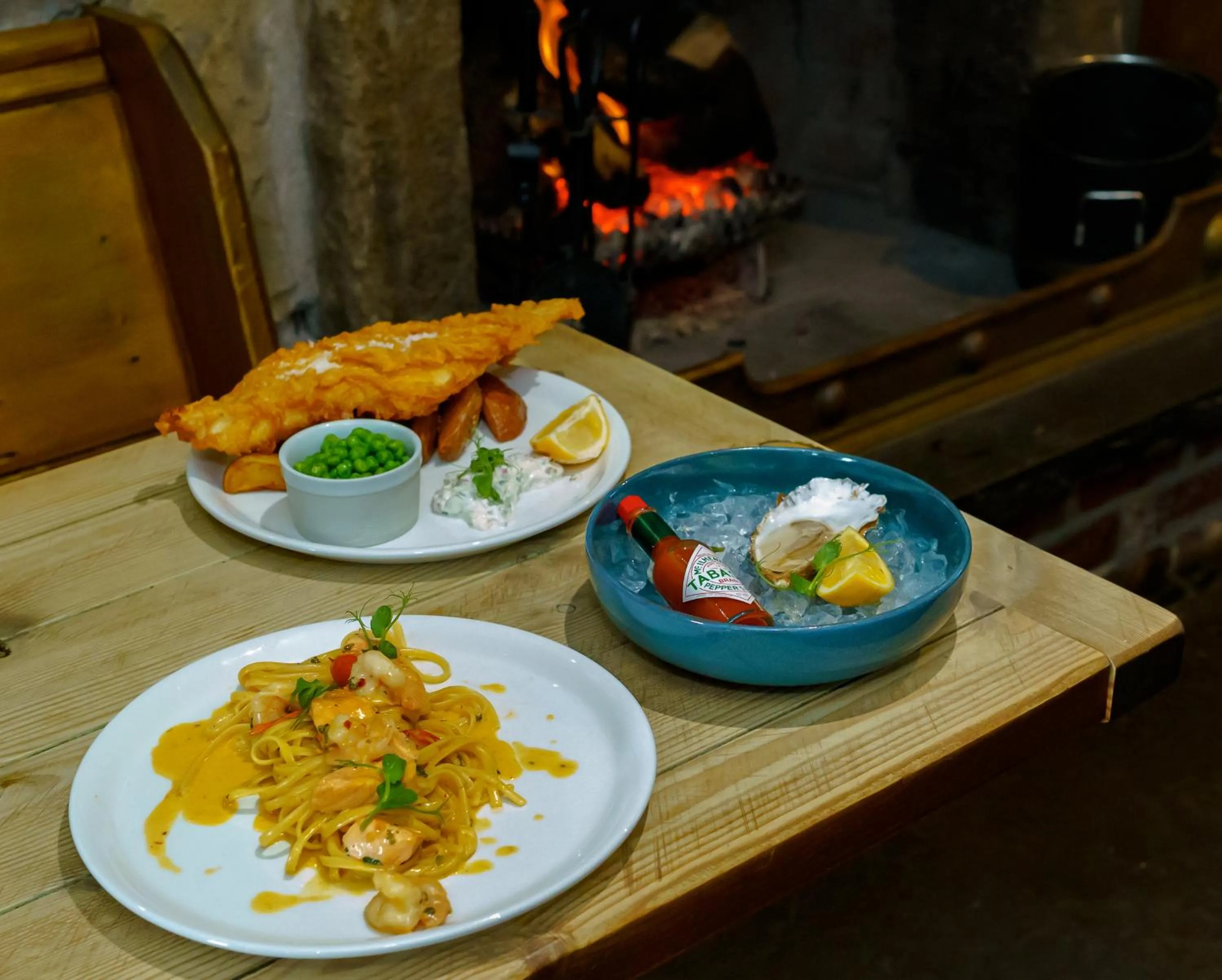 Food and drinks in Oyster Inn Connel