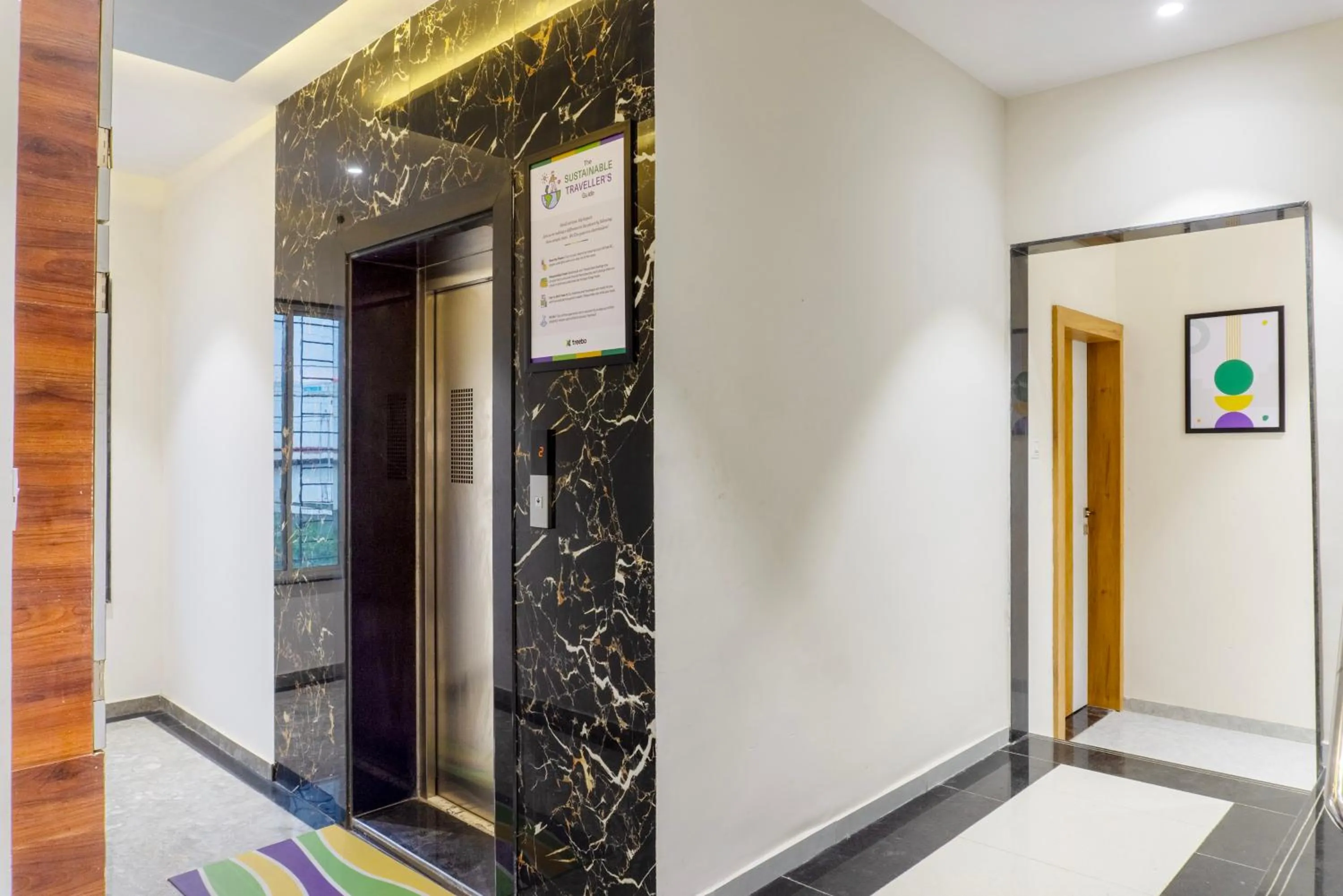 elevator in Treebo Aura Inn Regency