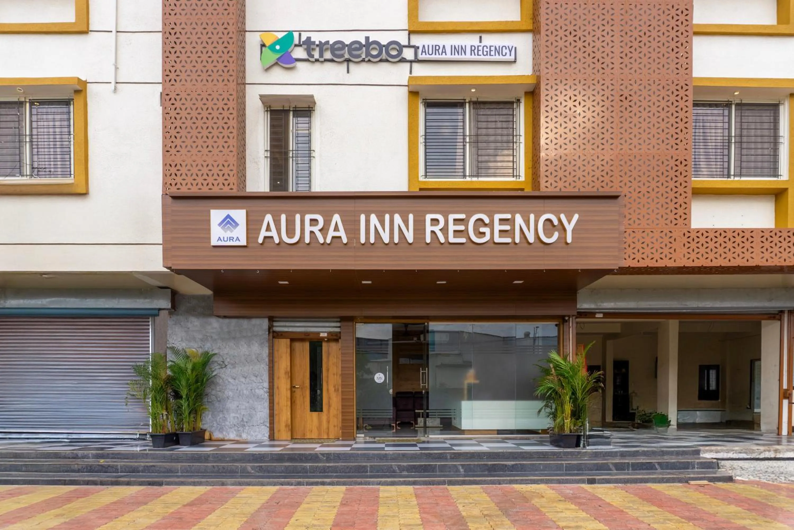 Property building in Treebo Aura Inn Regency