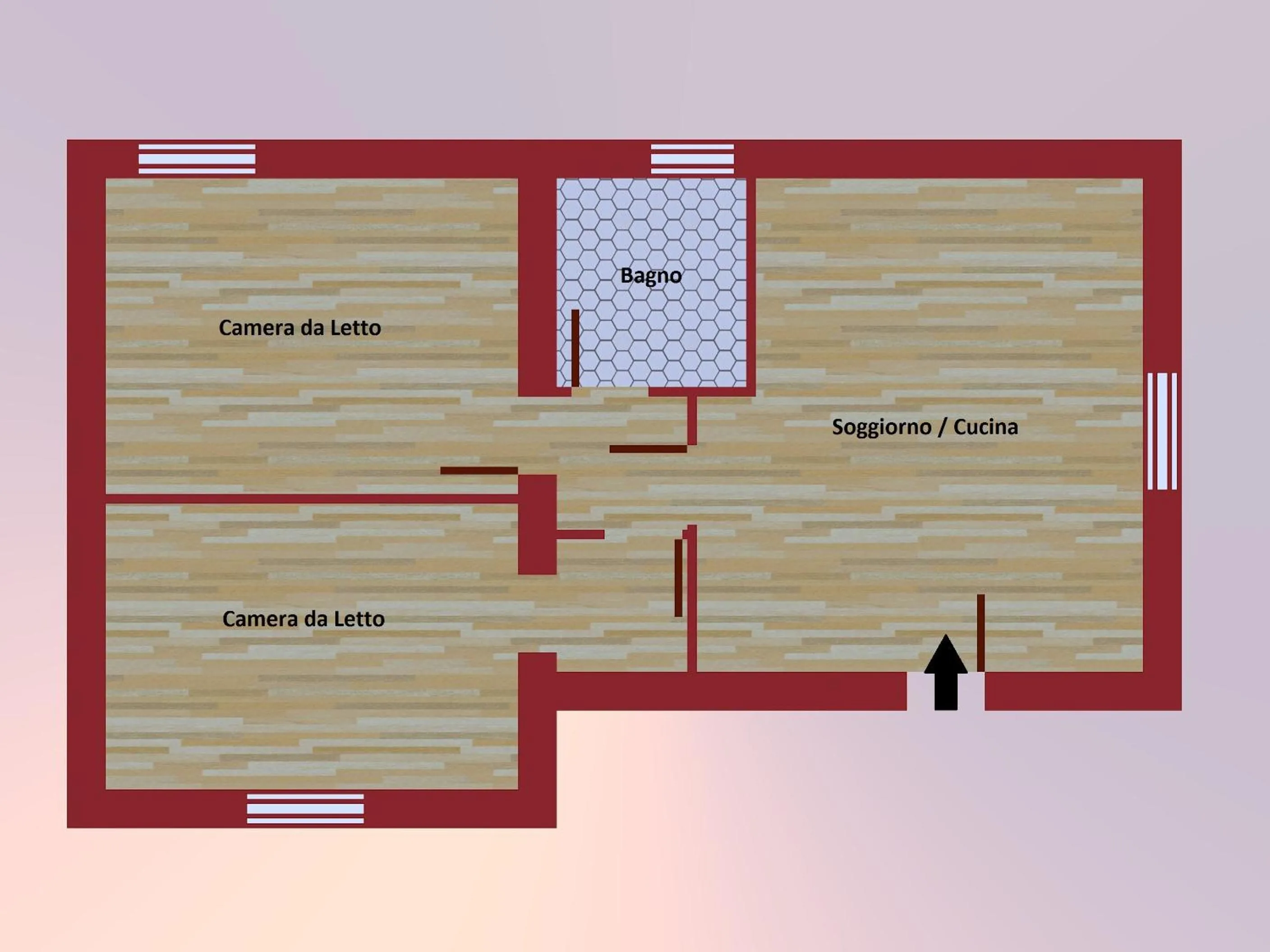 Two-Bedroom Apartment with Sofa Bed in Agriturismo Susanna e Atria