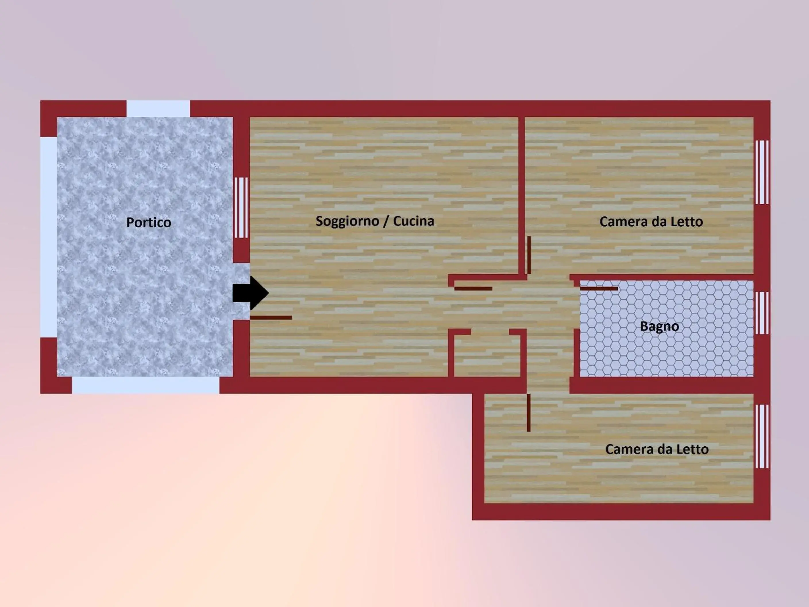 Two-Bedroom Apartment with Patio in Agriturismo Susanna e Atria Two-Bedroom Apartment with Patio in Agriturismo Susanna e Atria