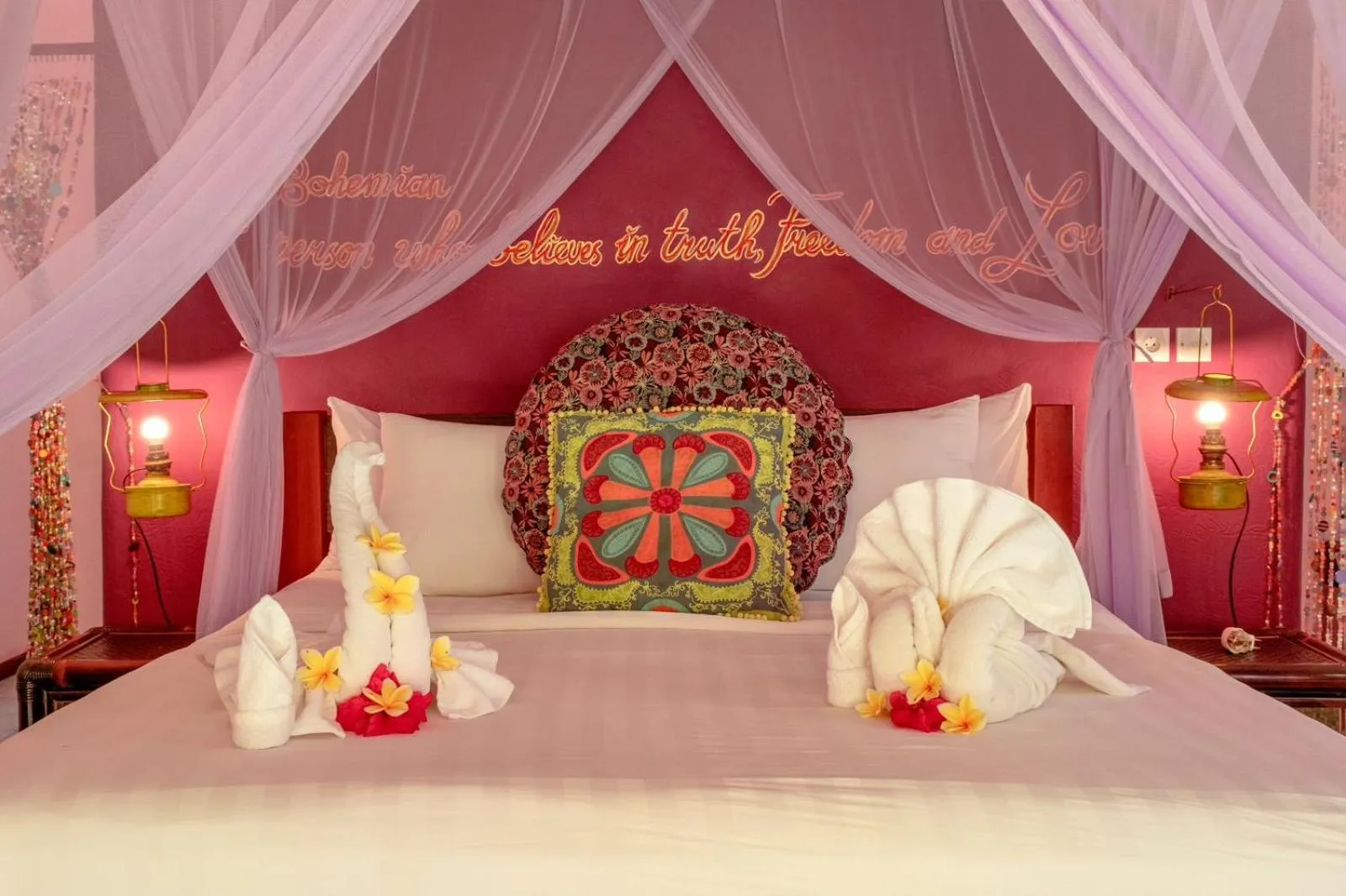 Bedroom, Bed in Bali Bohemia Huts