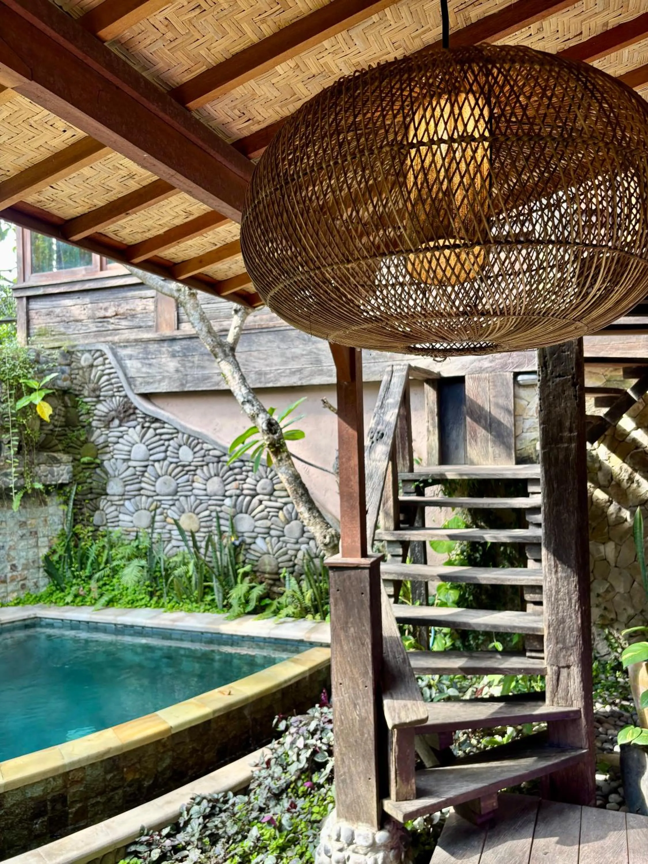 Pool view in Bali Bohemia Huts