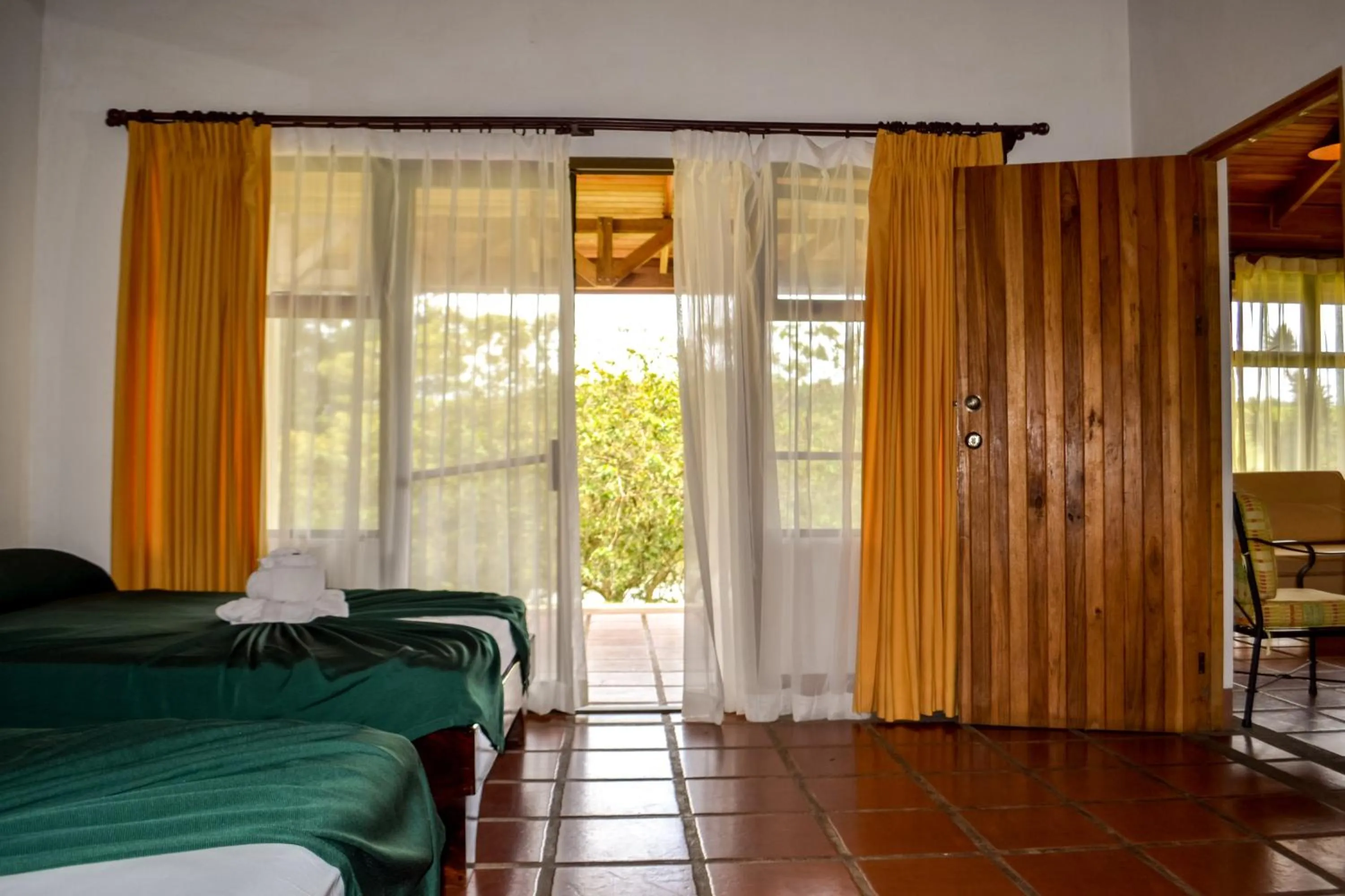 Bed in Termales del Bosque & Hot Springs