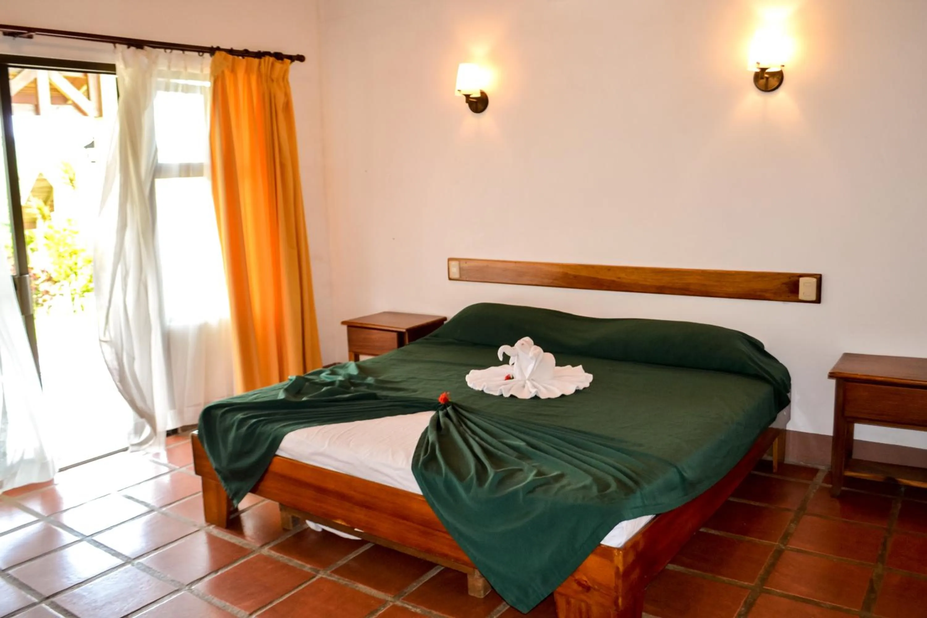 Bed in Termales del Bosque & Hot Springs