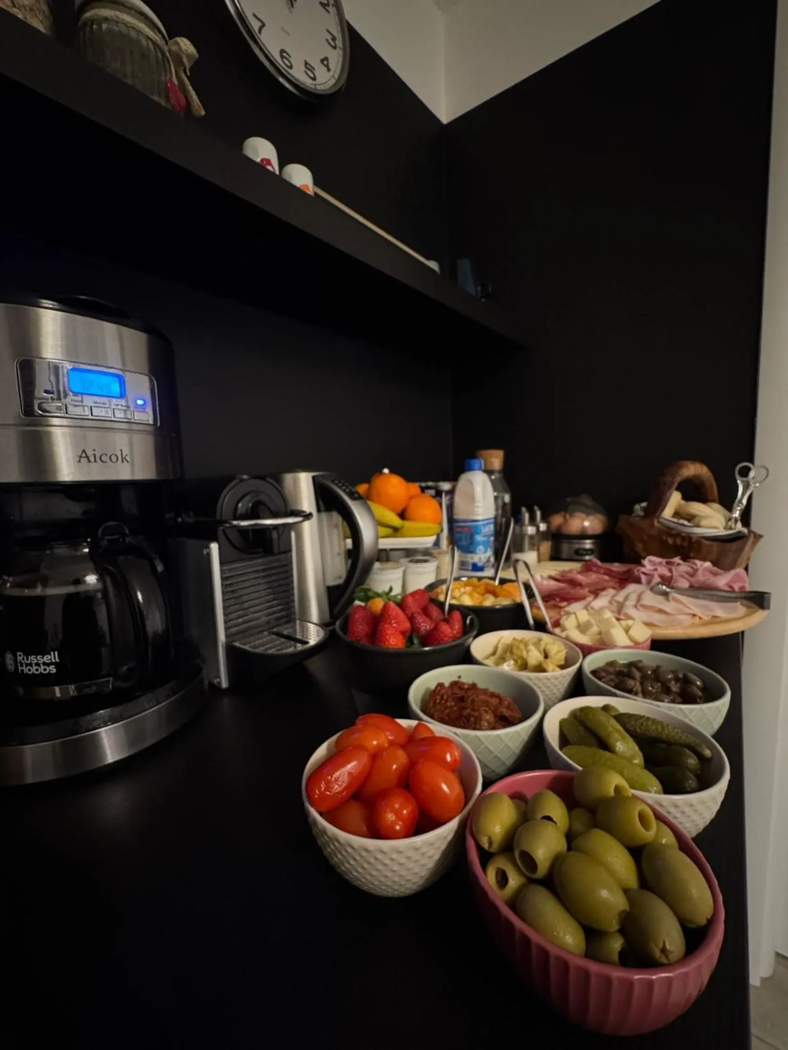 Food and drinks in B&B Fortuny