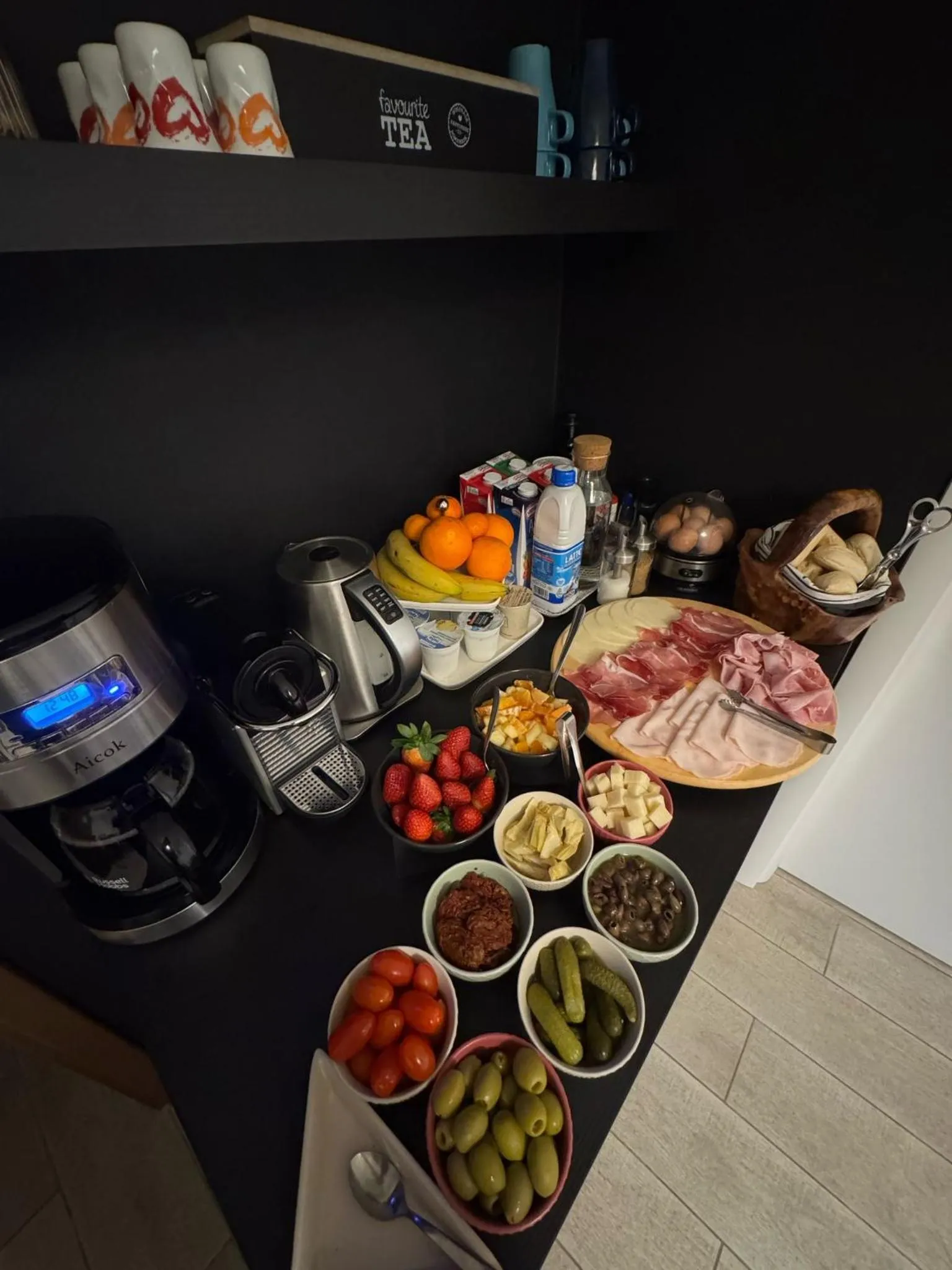 Food and drinks in B&B Fortuny