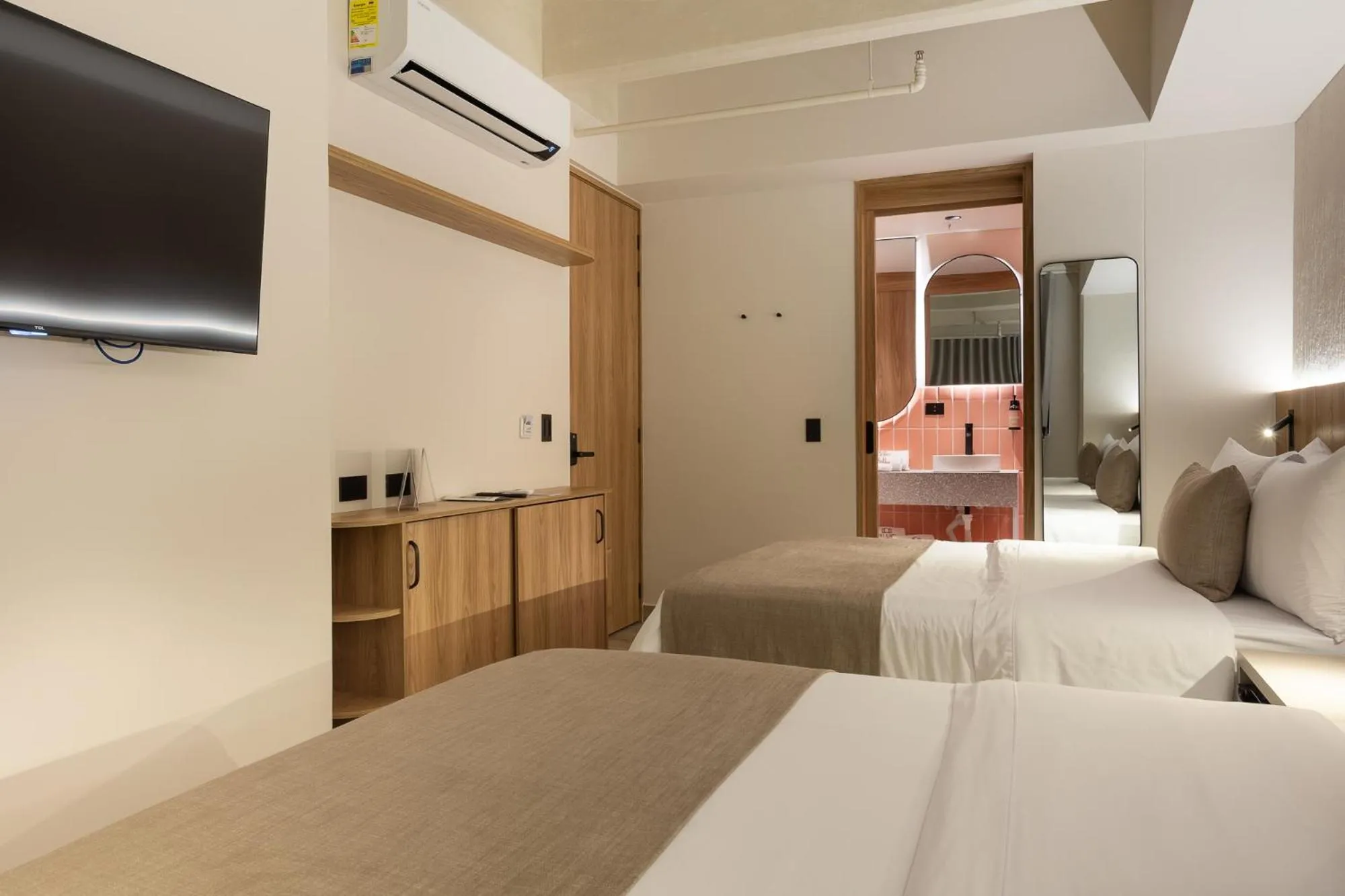 Bed in Hotel Tres Altares Sabaneta