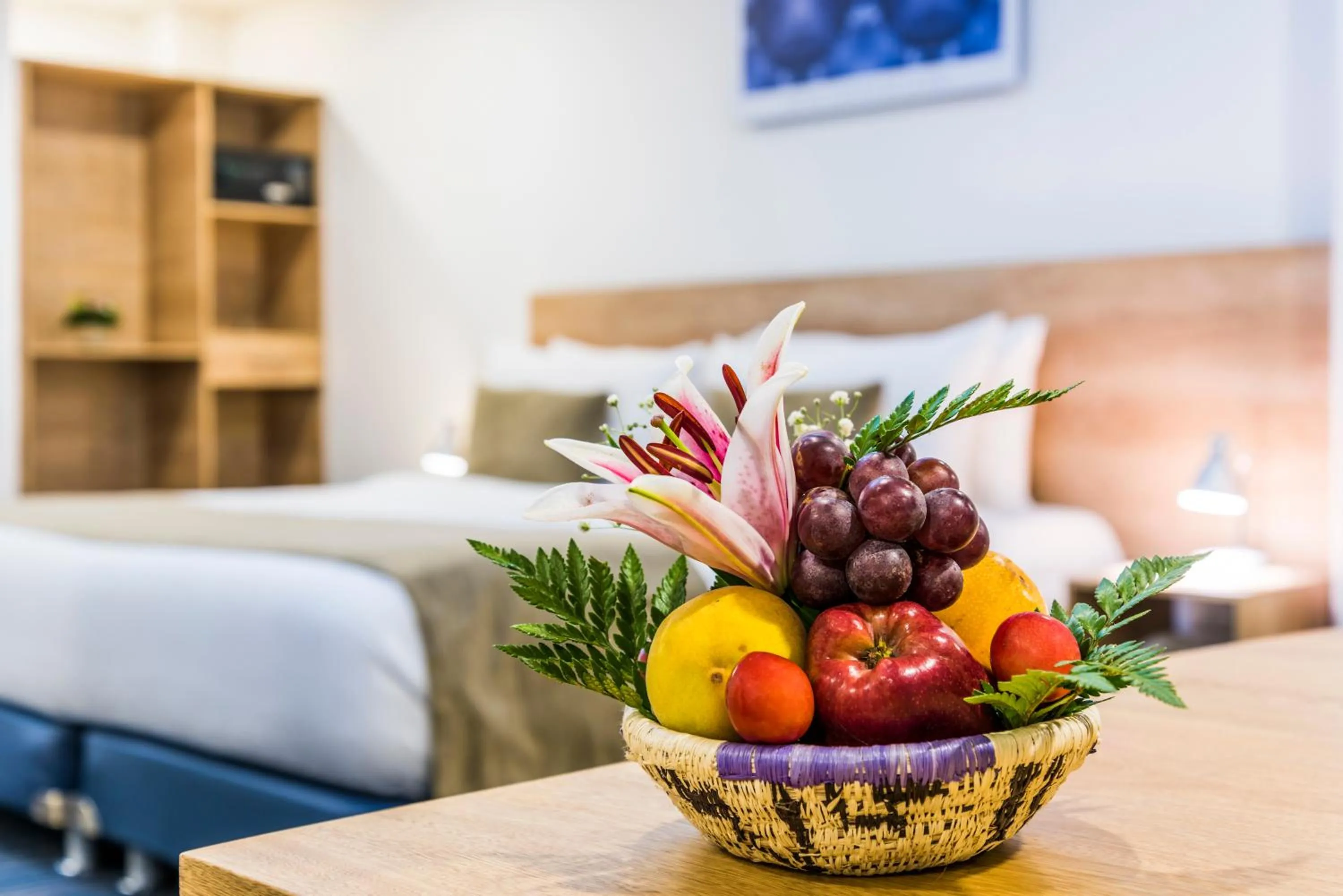 Decorative detail, Bed in Hotel Camino de la Sal