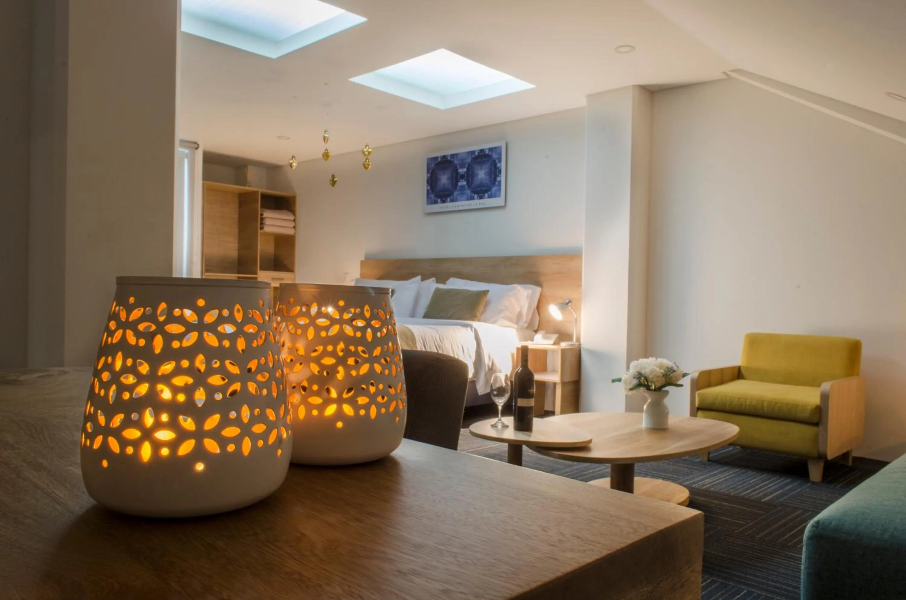 Decorative detail, Bed in Hotel Camino de la Sal