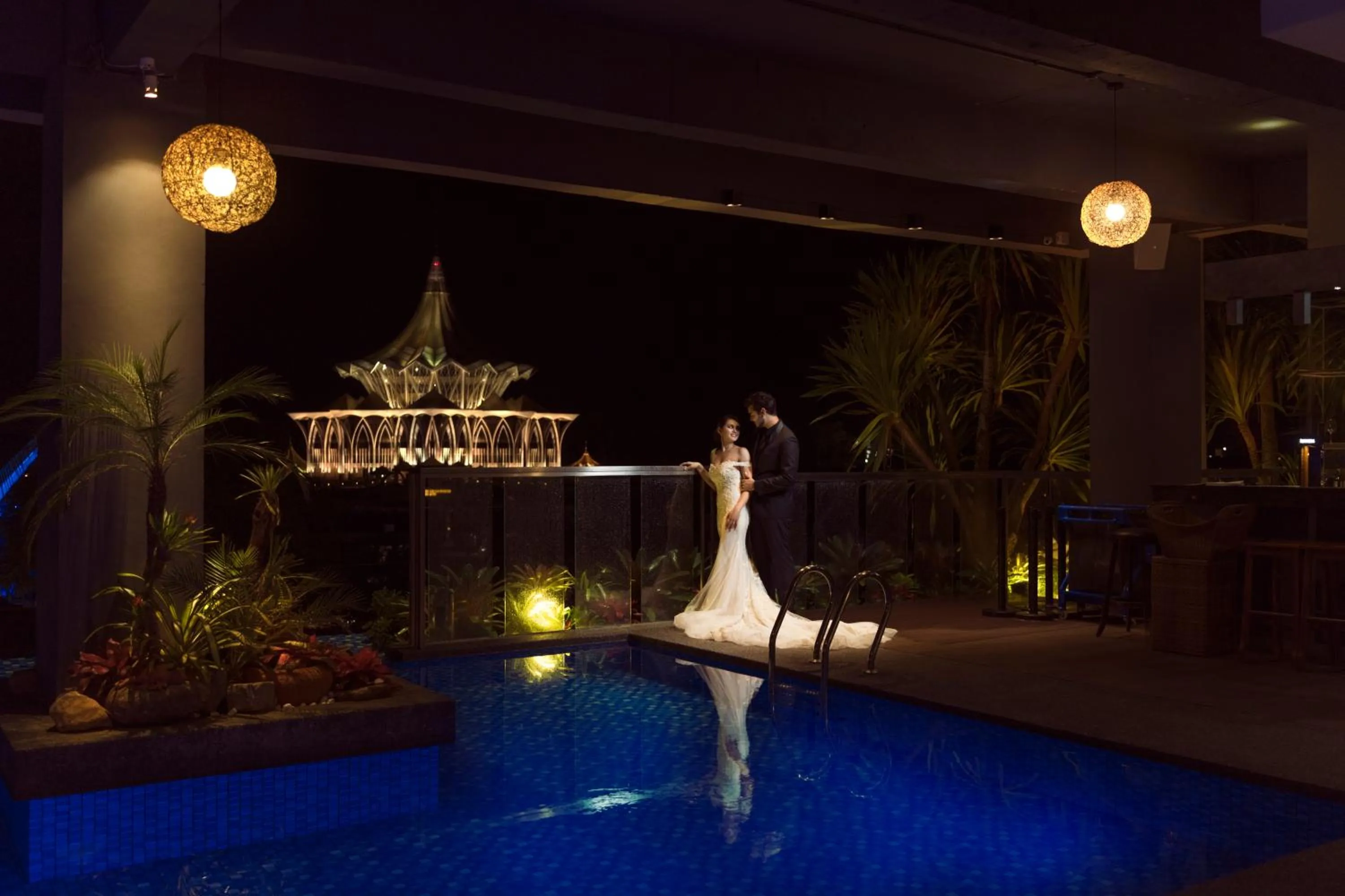 Swimming pool in The Waterfront Hotel Kuching