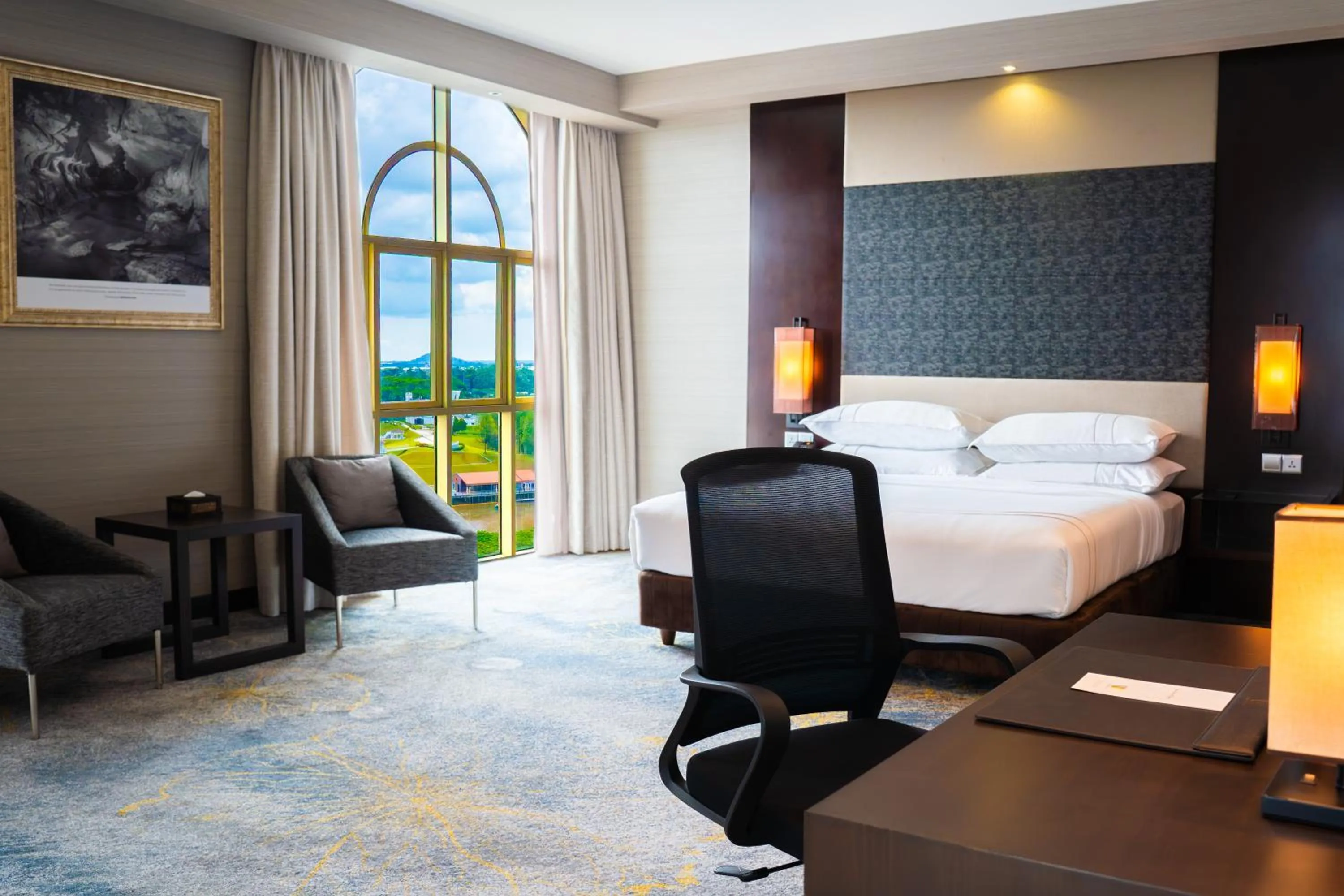 Bedroom, Bed in The Waterfront Hotel Kuching