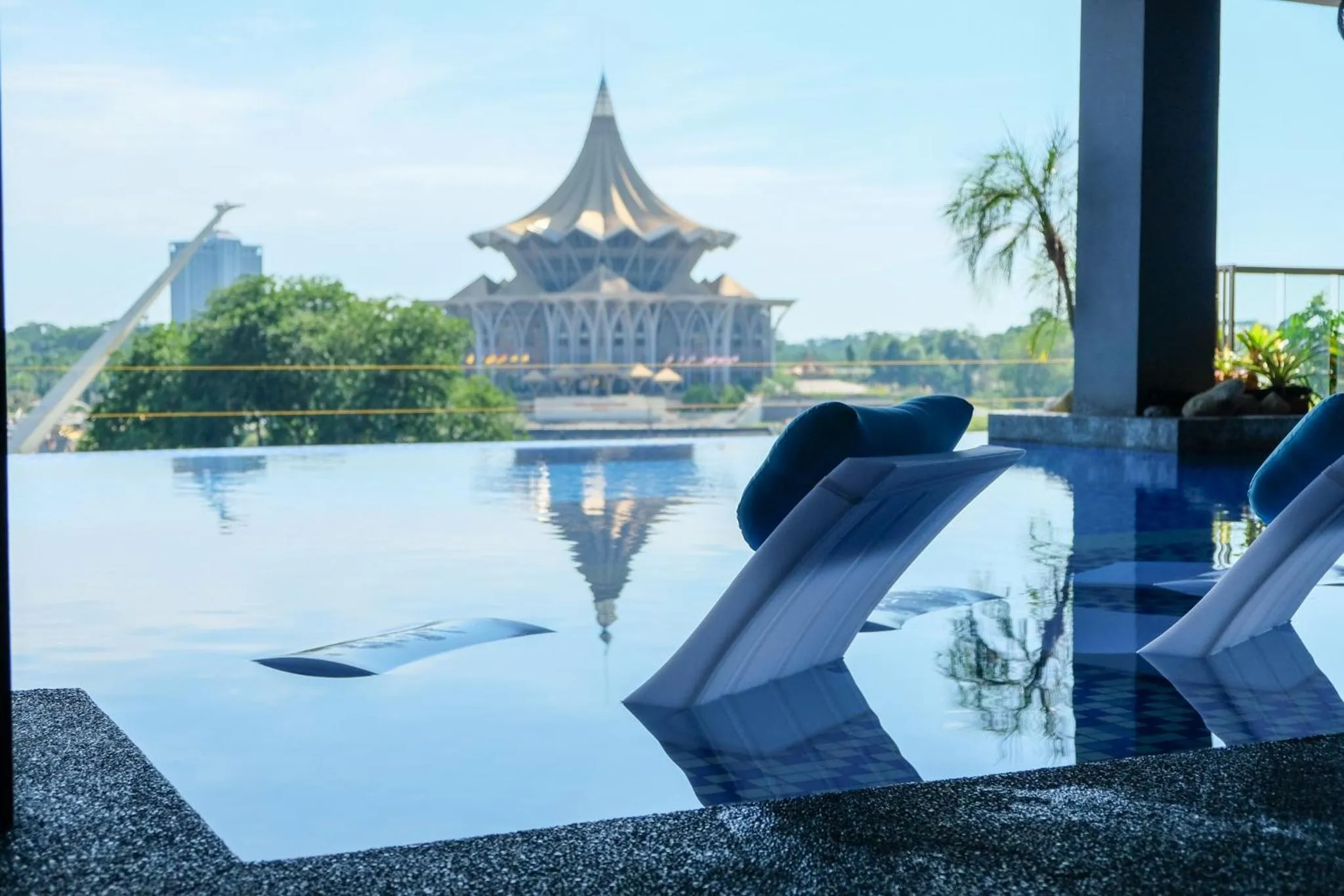 Swimming pool in The Waterfront Hotel Kuching
