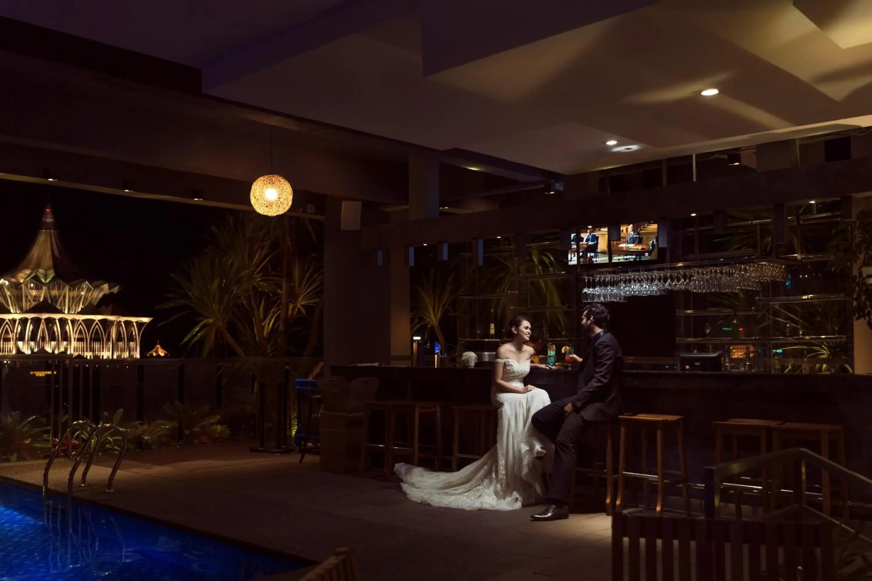 Lounge or bar in The Waterfront Hotel Kuching Lounge or bar in The Waterfront Hotel Kuching