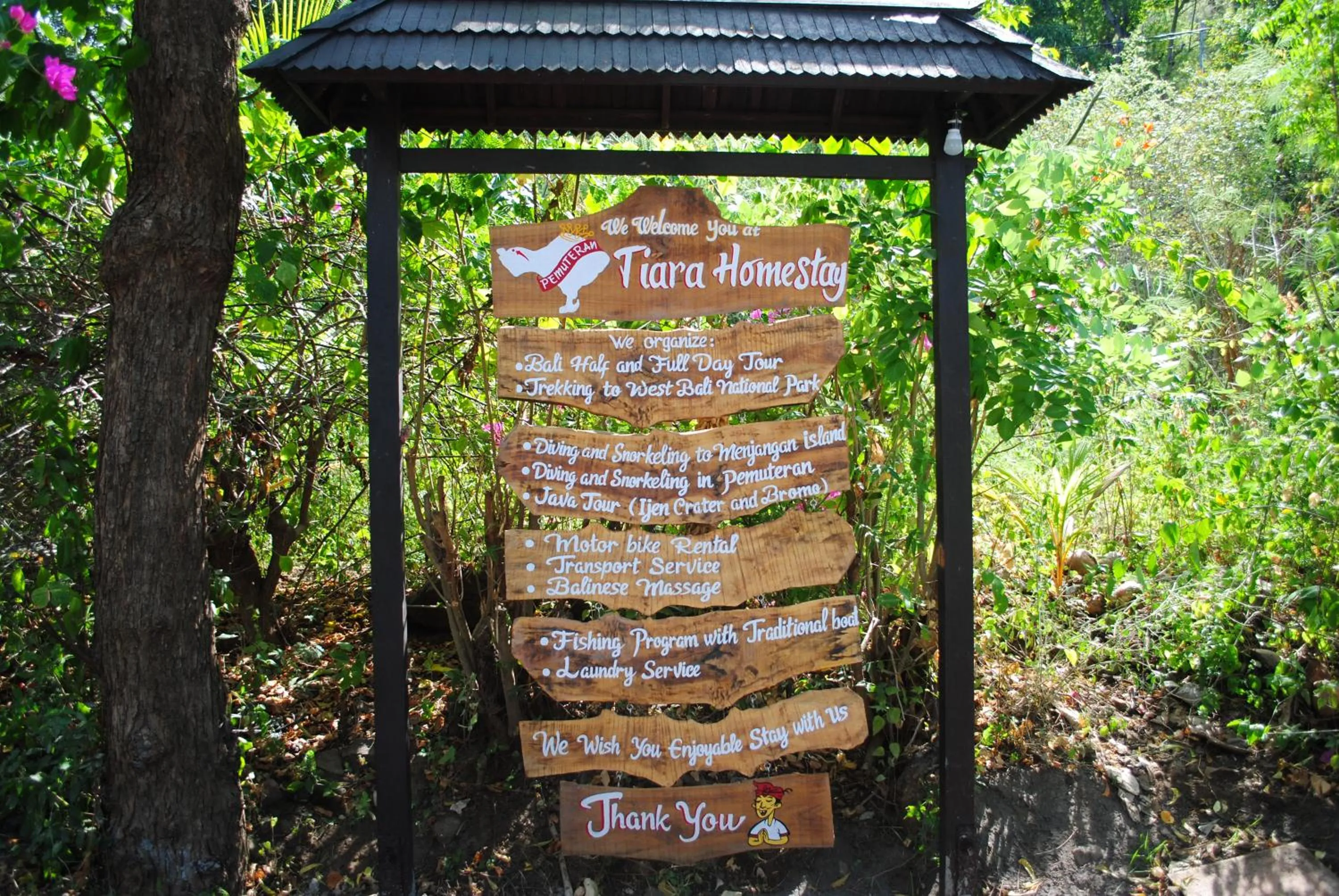 Property logo or sign in Tiara Homestay Pemuteran Bali