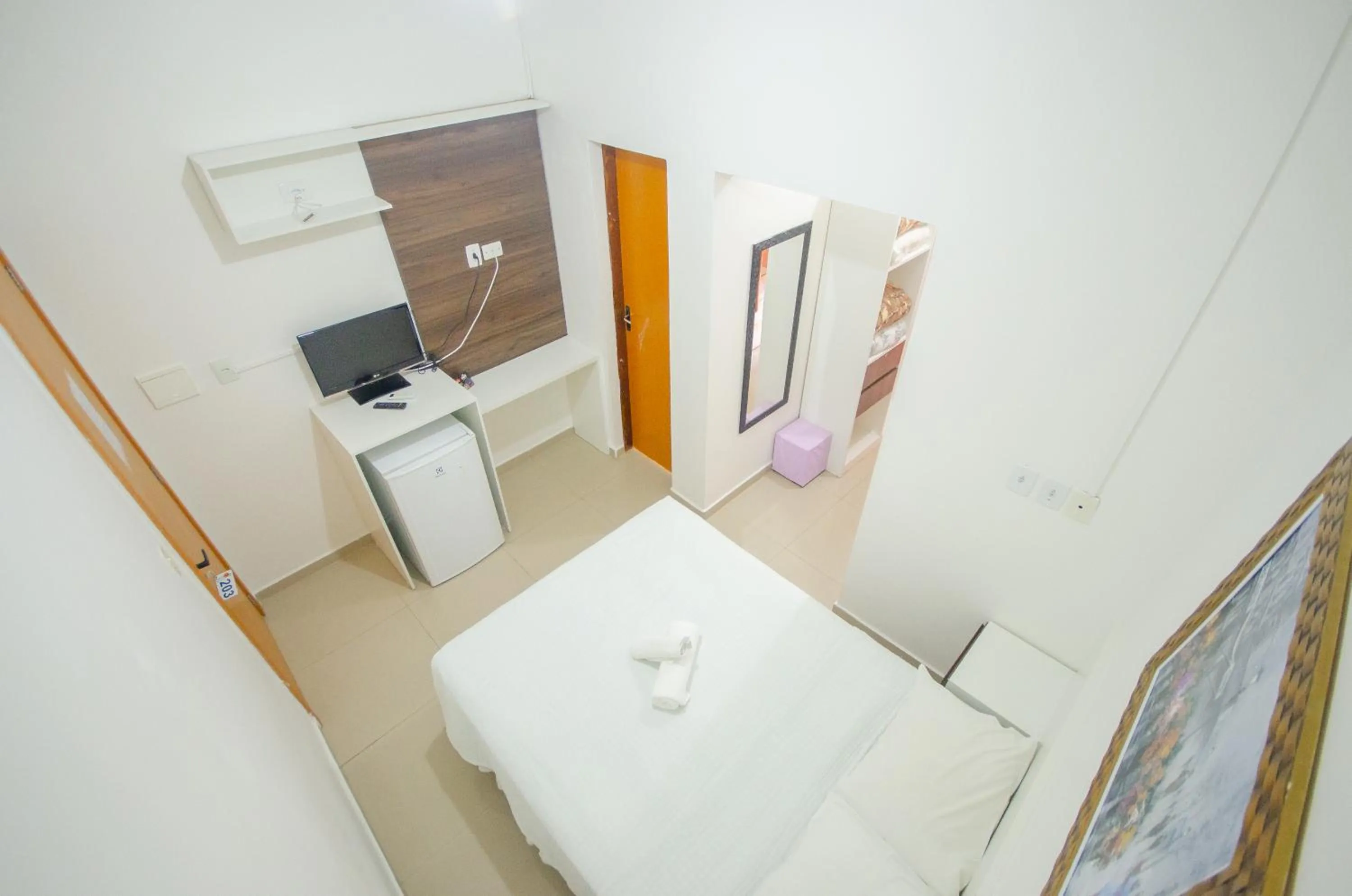 View (from property/room), Bed in Hotel Penha