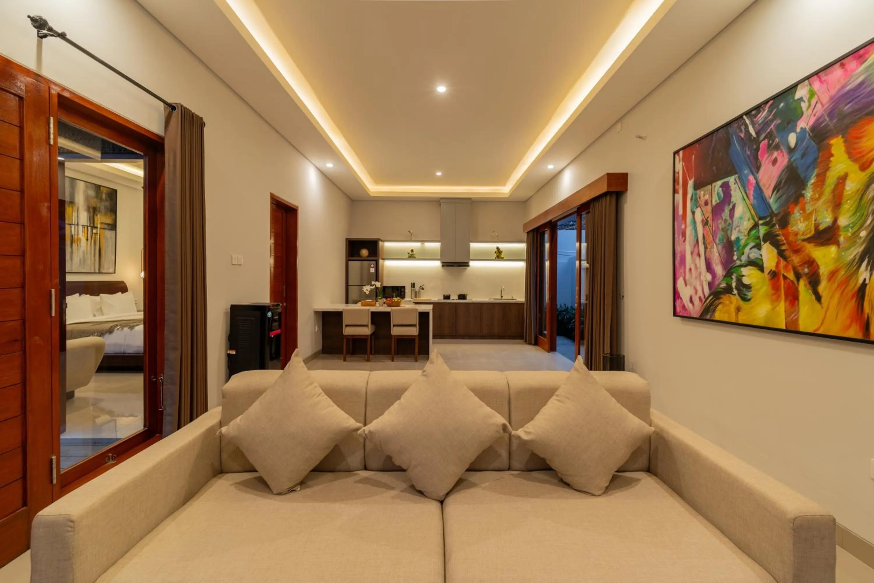 Living room in Mamora Living Ubud